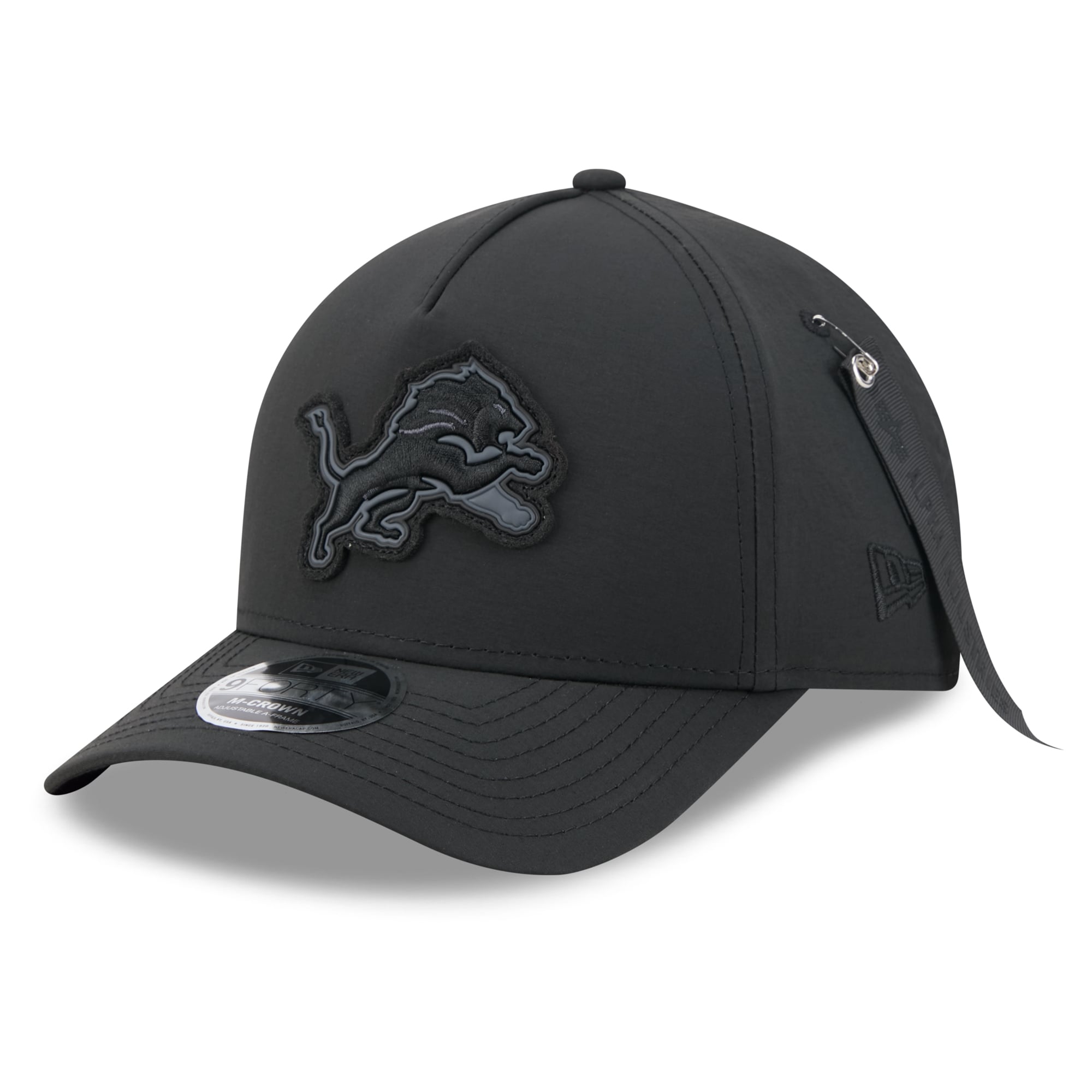 Casquette ajustable New Era x Alpha Industries Detroit Lions A-Frame 9FORTY noire pour homme