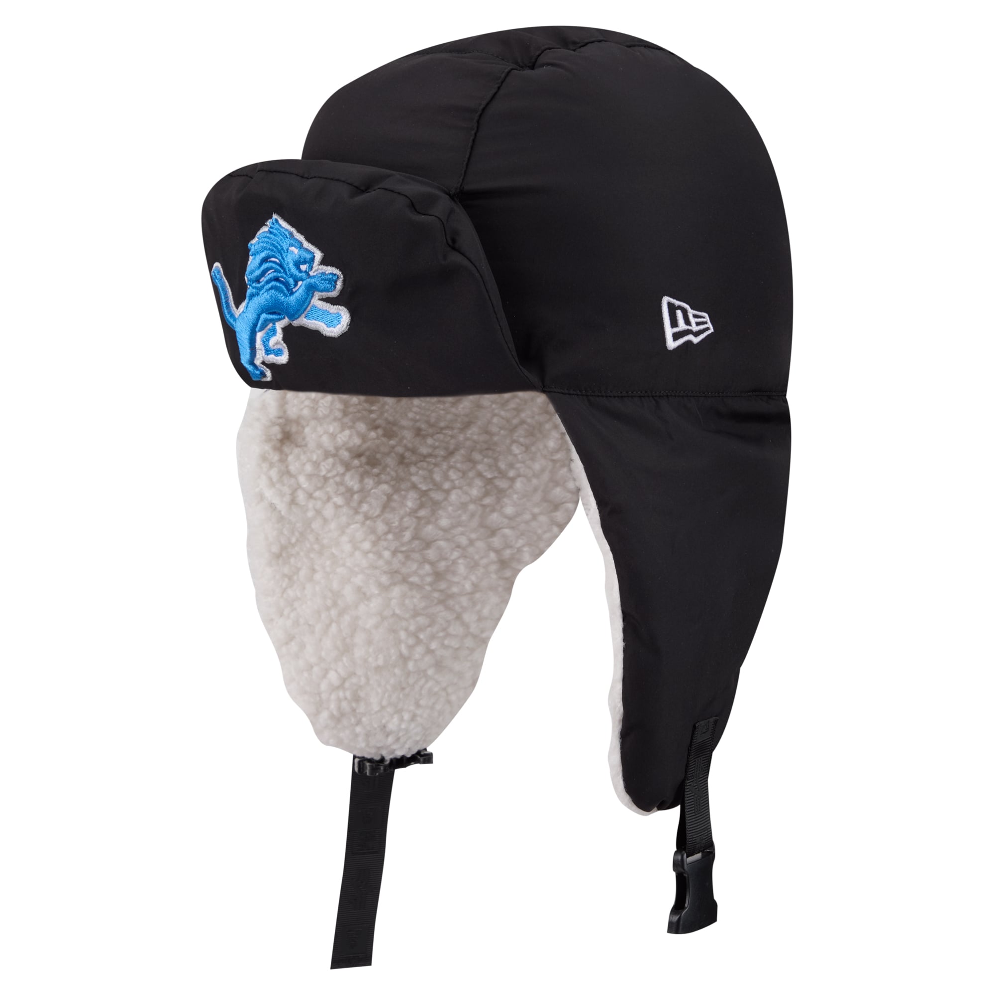 Bonnet matelassé noir Detroit Lions New Era x Alpha Industries pour homme