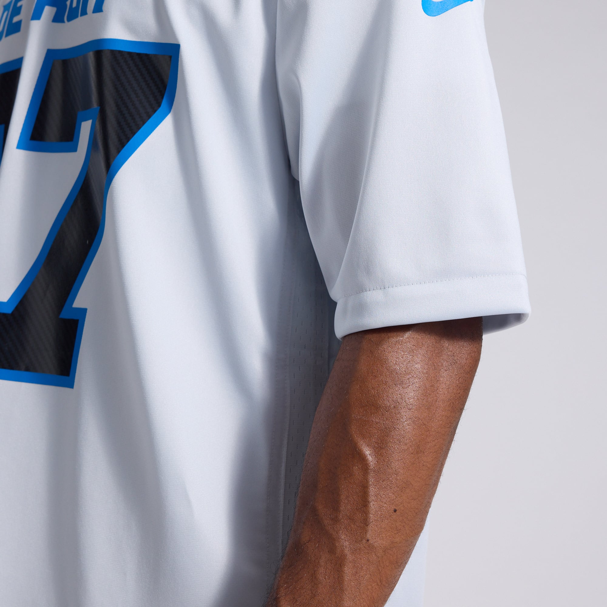 Men's Nike Aidan Hutchinson Silver Detroit Lions 2026 Rivalries Collection Game Jersey