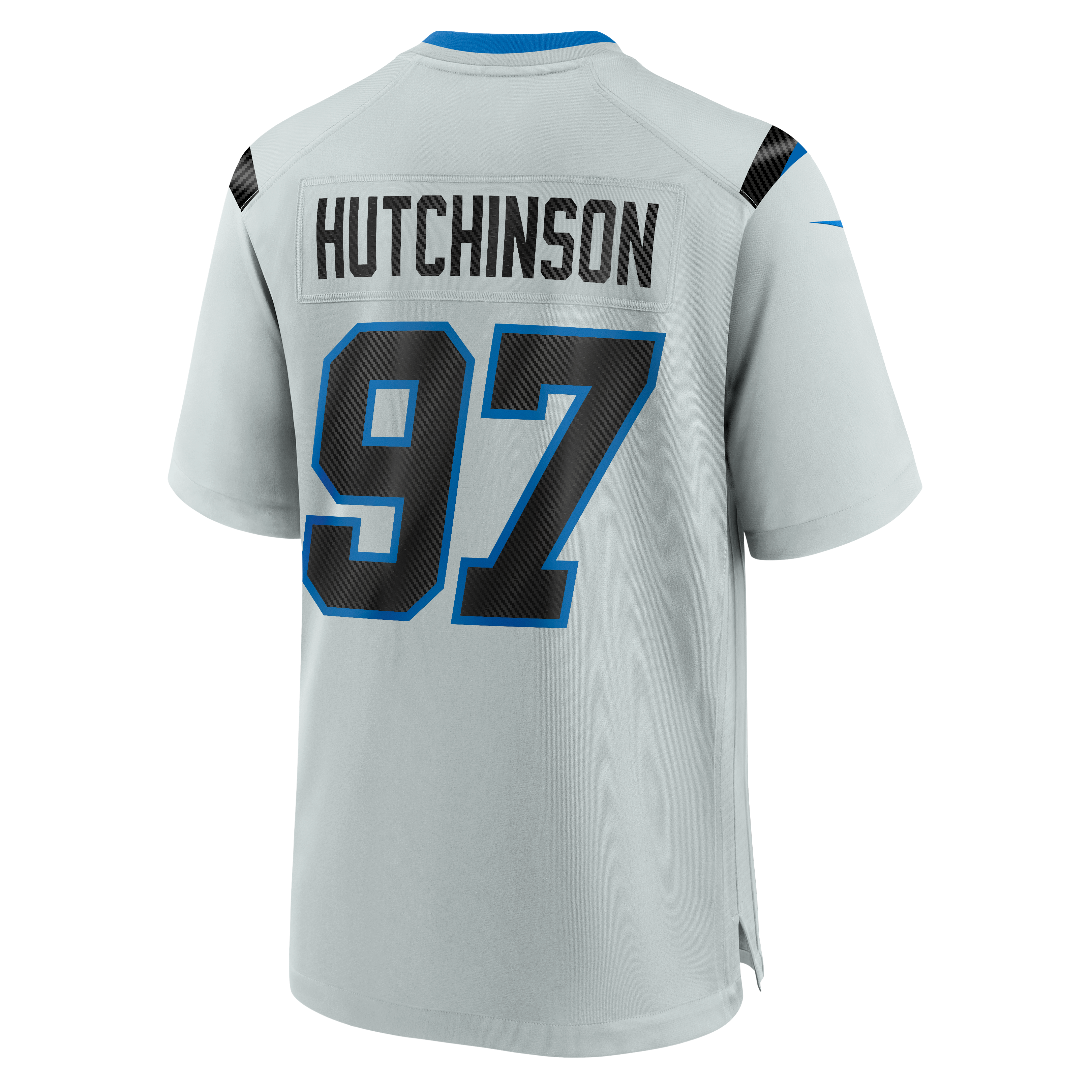 Men's Nike Aidan Hutchinson Silver Detroit Lions 2026 Rivalries Collection Game Jersey