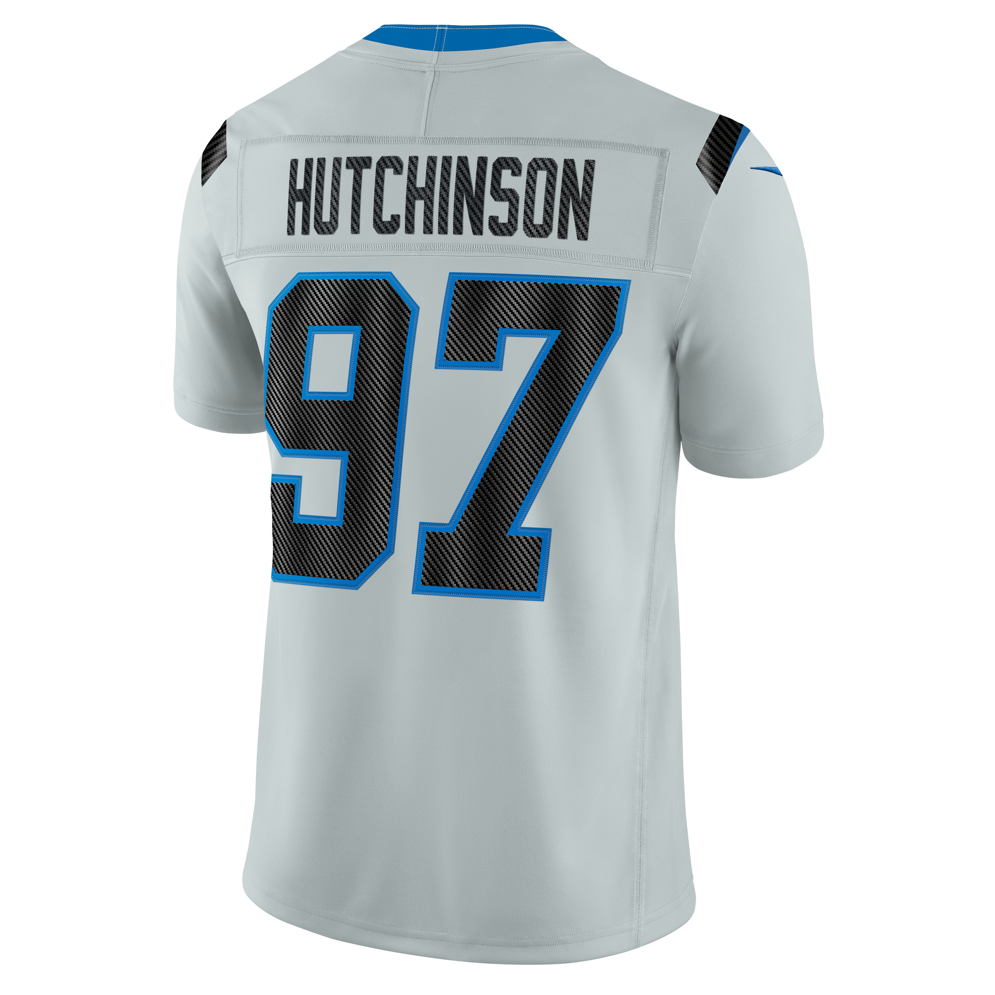 Men's Nike Aidan Hutchinson Silver Detroit Lions 2026 Rivalries Collection Stitched Limited Jersey