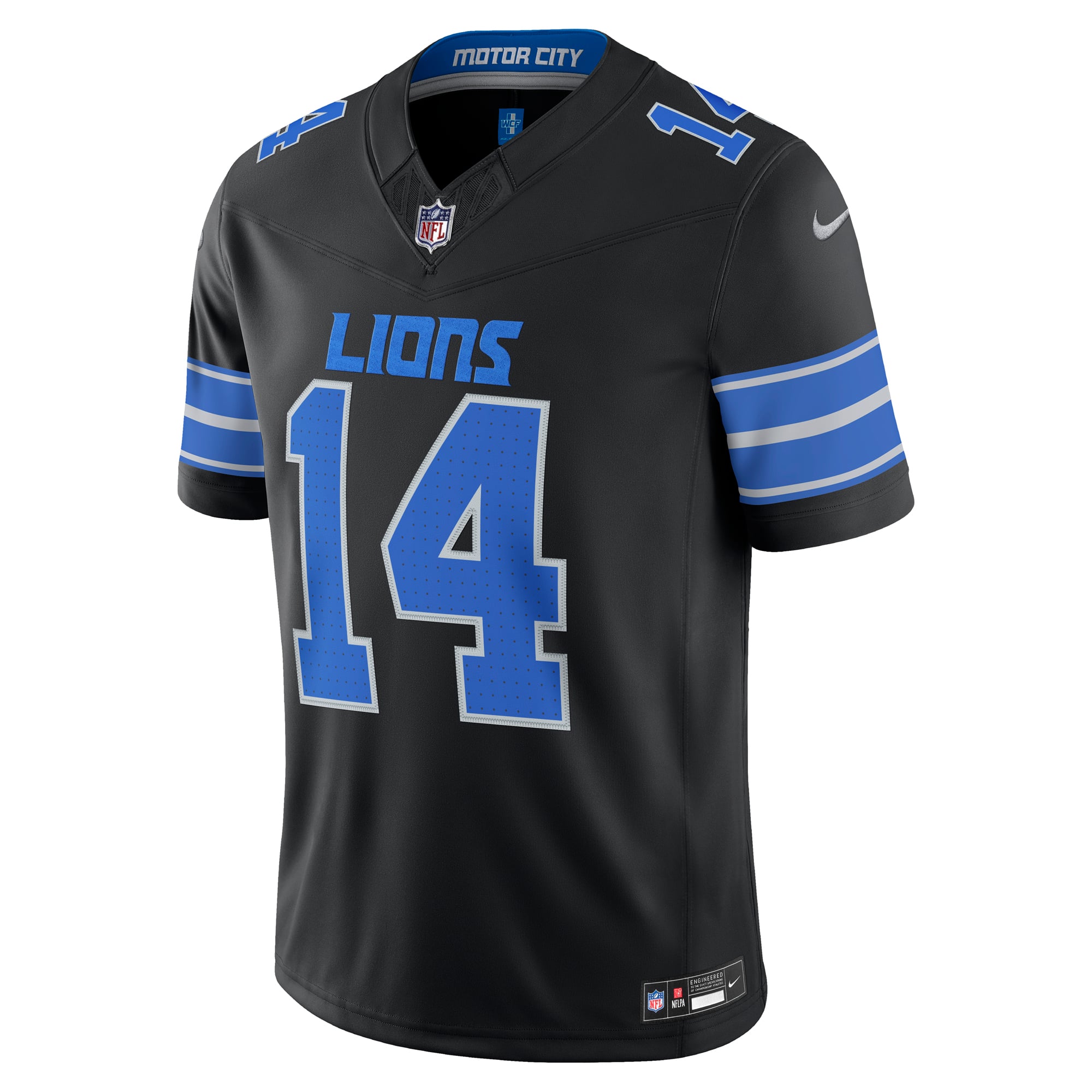 Men's Nike Amon-Ra St. Brown Blue Detroit Lions Team Vapor F.U.S.E. Stitched Limited Jersey