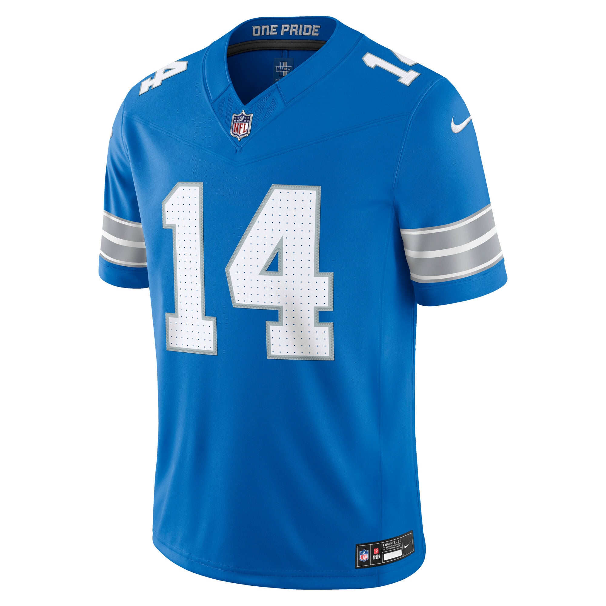 Men's Nike Amon-Ra St. Brown Blue Detroit Lions Vapor F.U.S.E. Stitched Limited Jersey