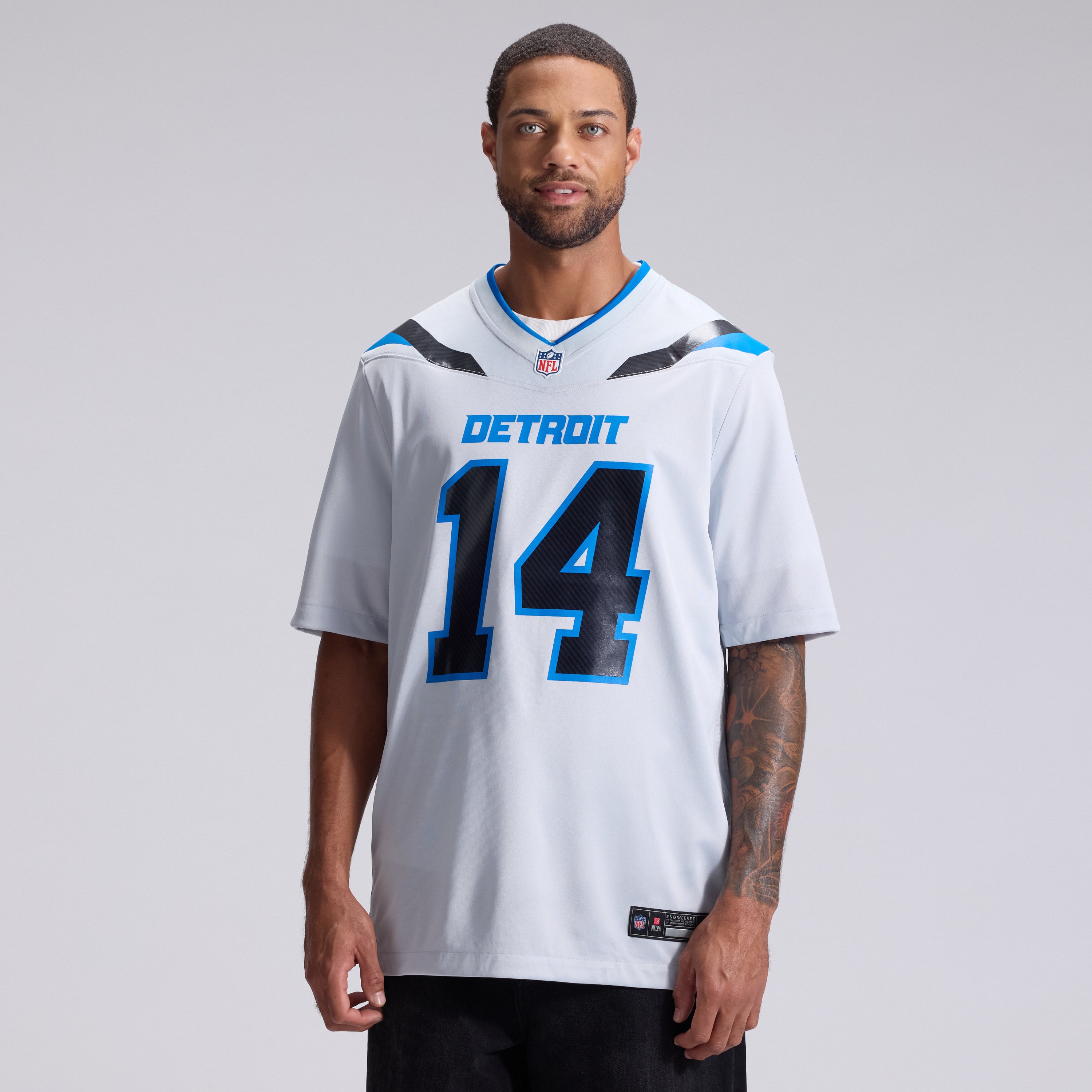 Men's Nike Amon-Ra St. Brown Silver Detroit Lions 2026 Rivalries Collection Game Jersey