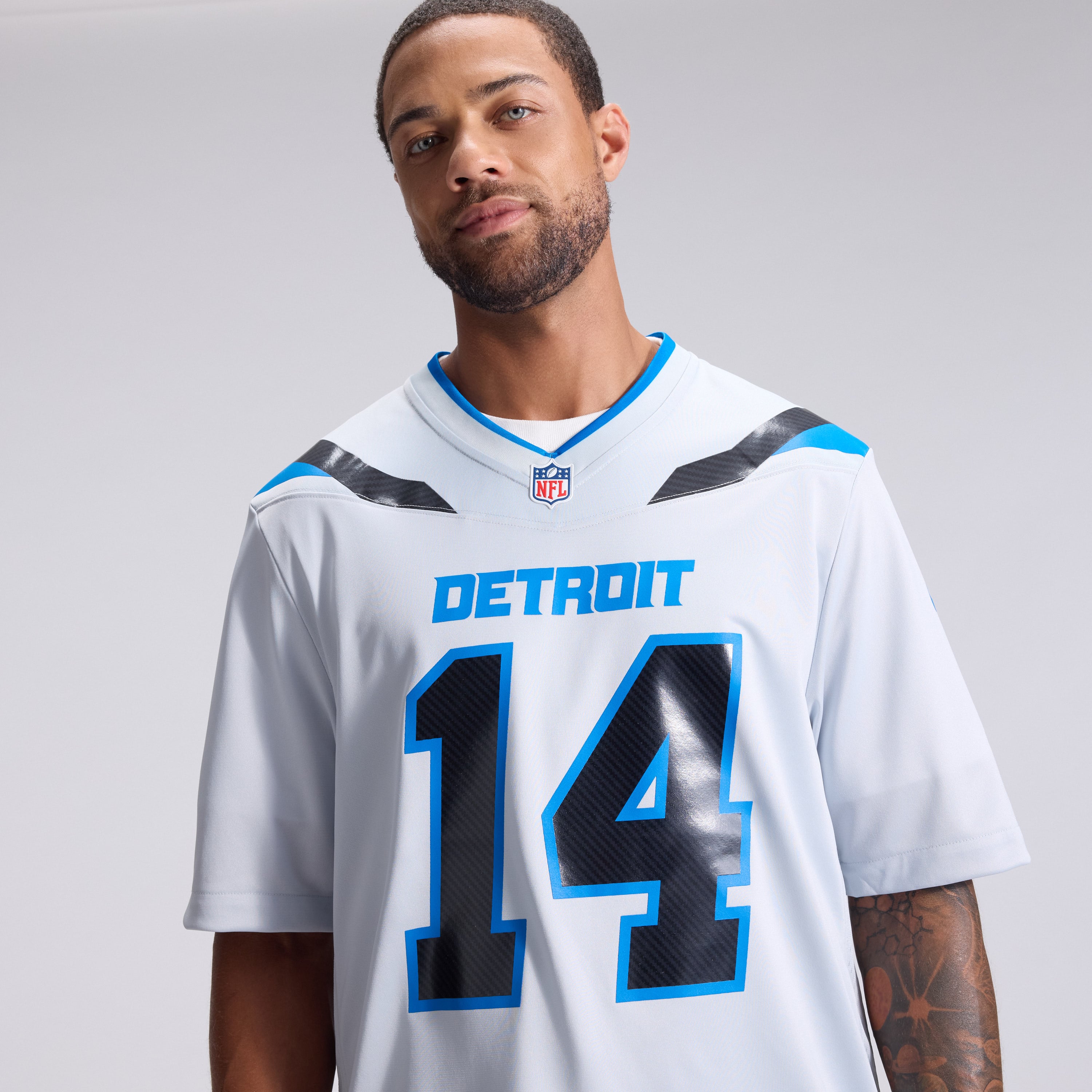 Men's Nike Amon-Ra St. Brown Silver Detroit Lions 2026 Rivalries Collection Game Jersey