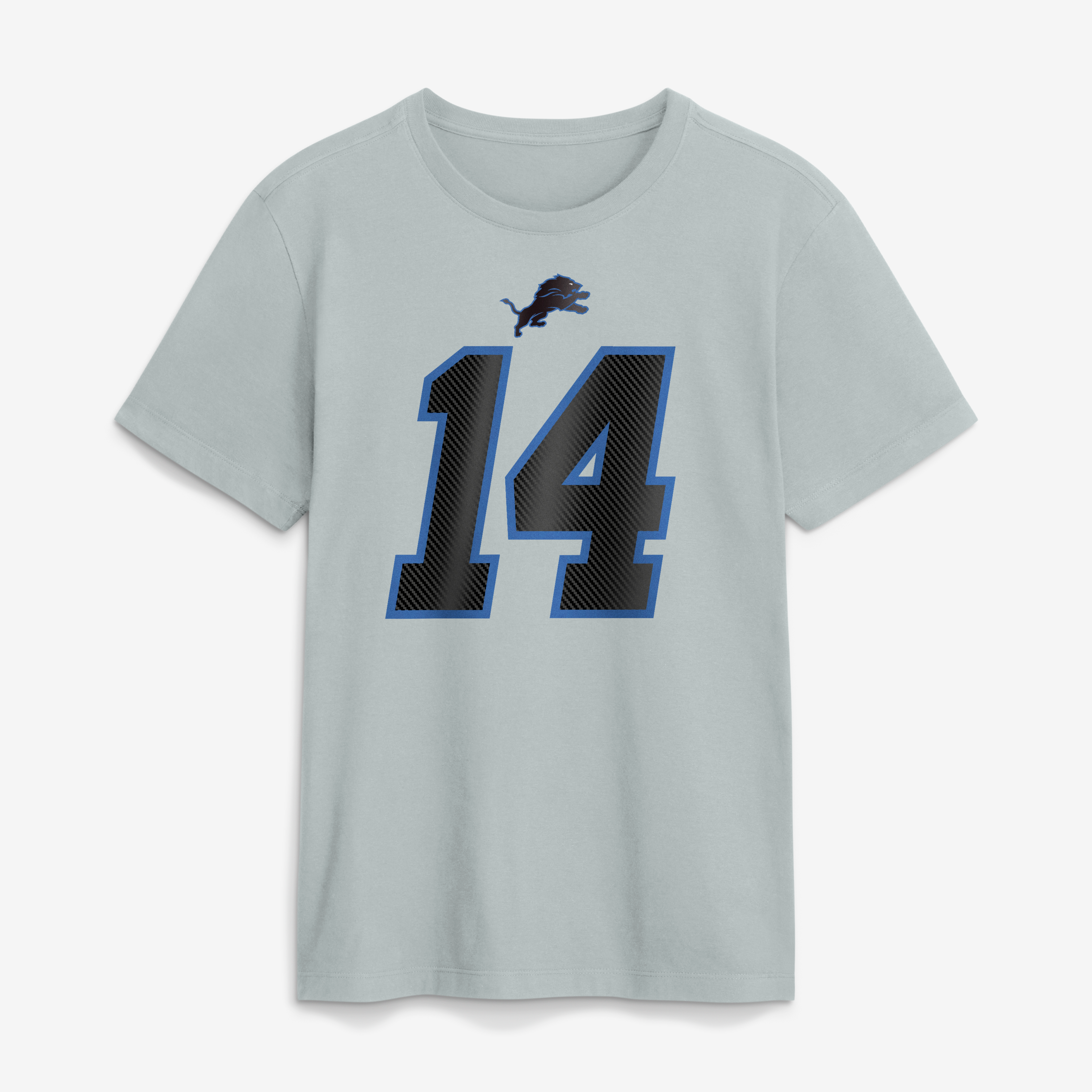 Men's Nike Amon-Ra St. Brown Silver Detroit Lions 2026 Rivalries Collection Player Name & Number T-Shirt