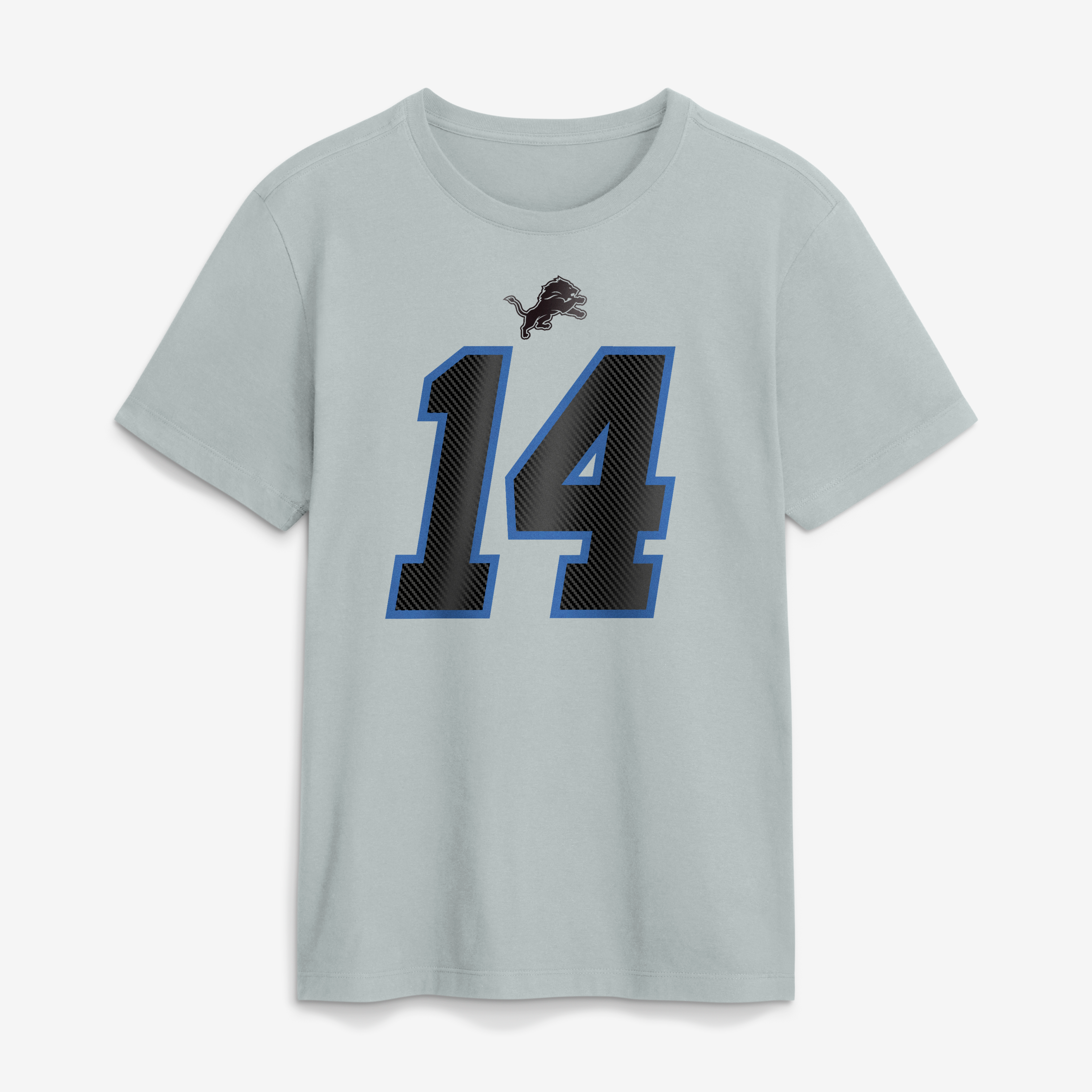Men's Nike Amon-Ra St. Brown Silver Detroit Lions 2026 Rivalries Collection Player Name & Number T-Shirt