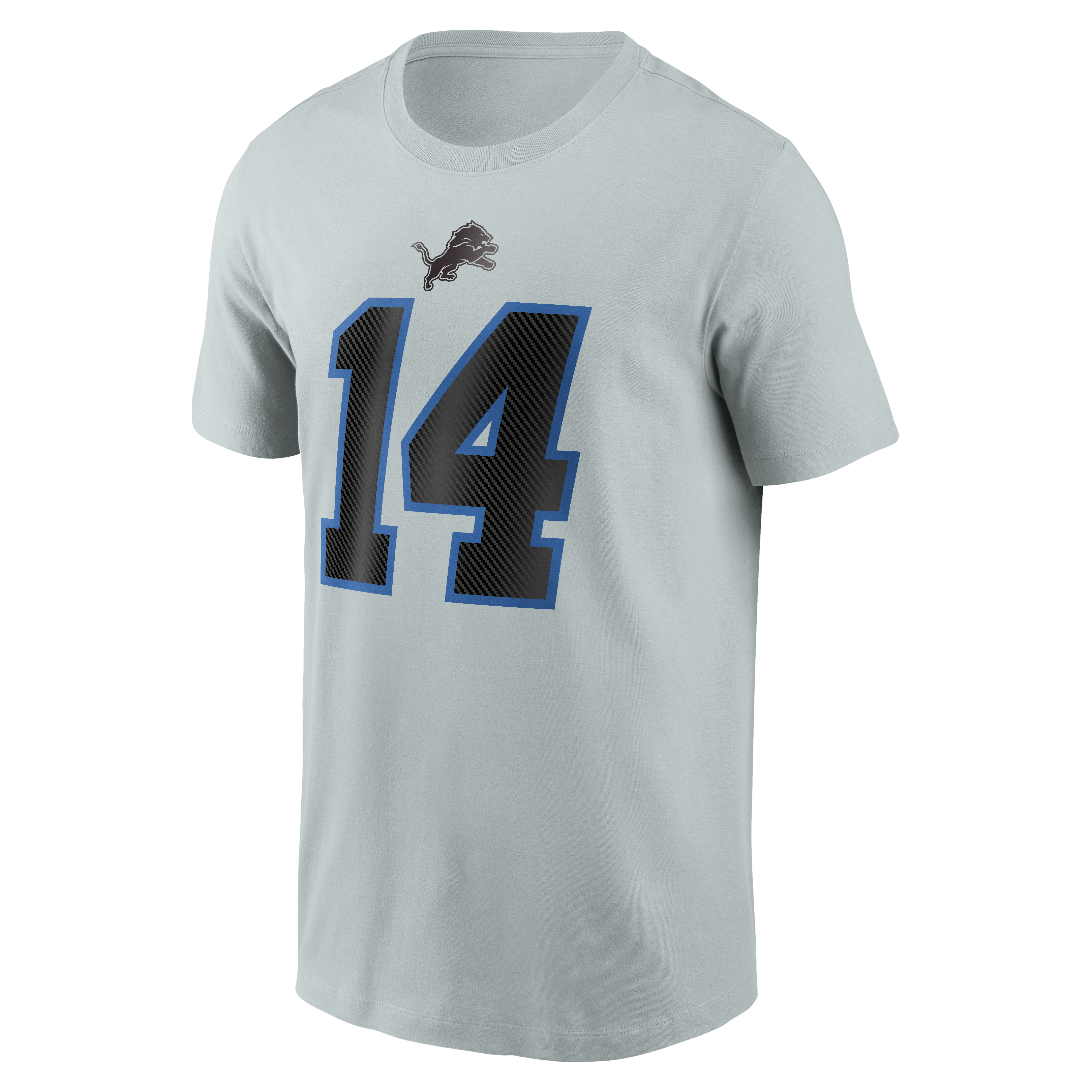 Men's Nike Amon-Ra St. Brown Silver Detroit Lions 2026 Rivalries Collection Player Name & Number T-Shirt