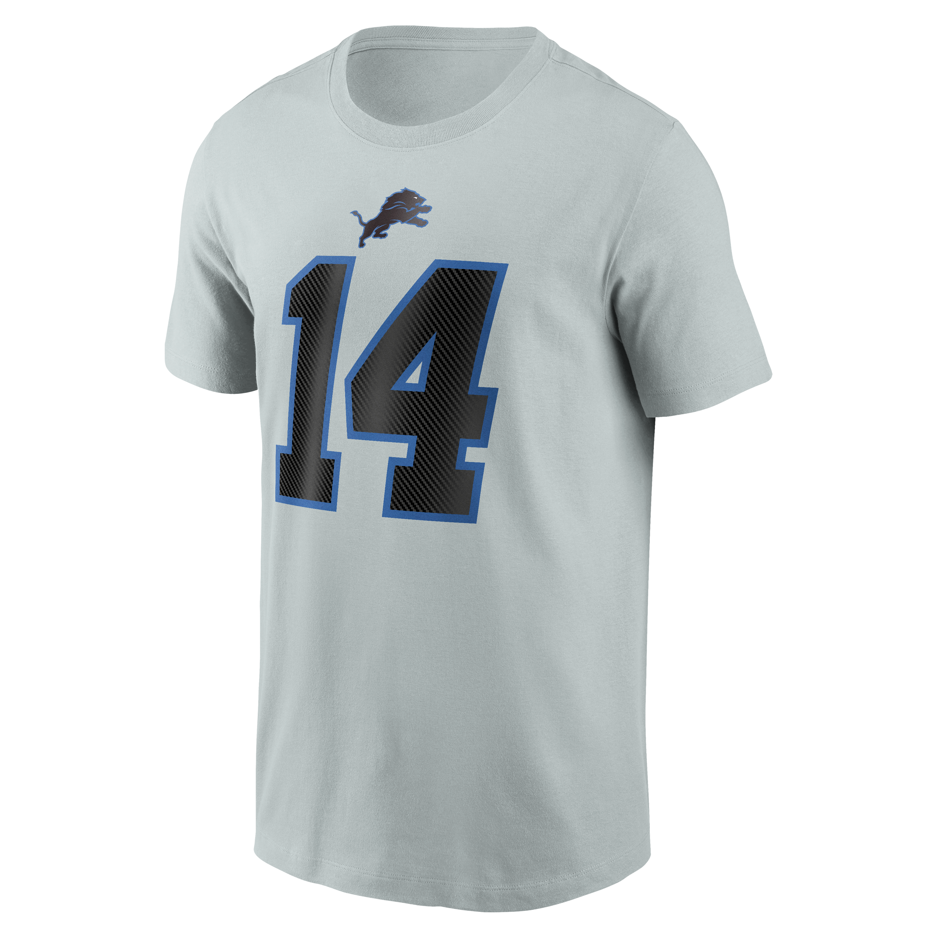 Men's Nike Amon-Ra St. Brown Silver Detroit Lions 2026 Rivalries Collection Player Name & Number T-Shirt