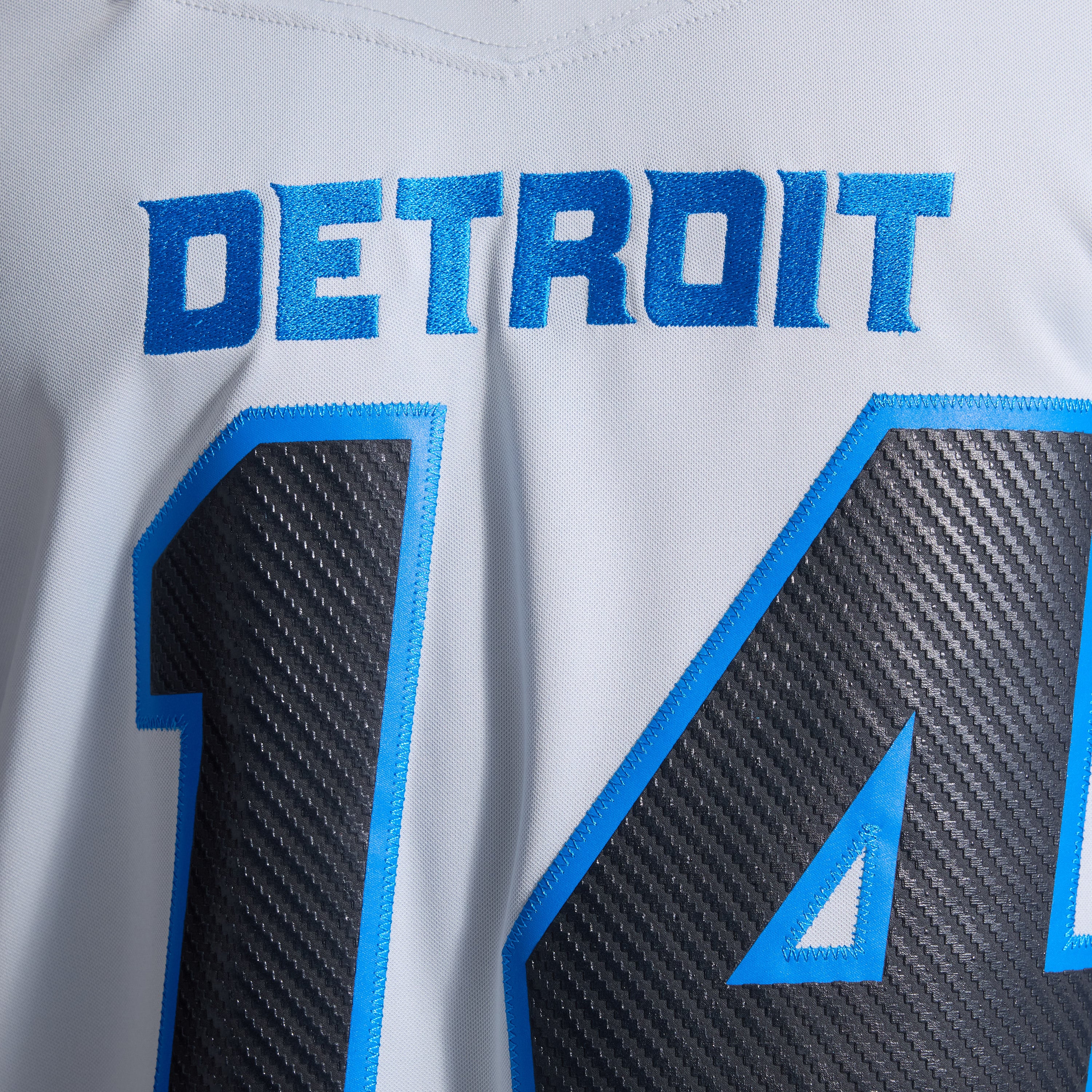 Men's Nike Amon-Ra St. Brown Silver Detroit Lions 2026 Rivalries Collection Stitched Limited Jersey