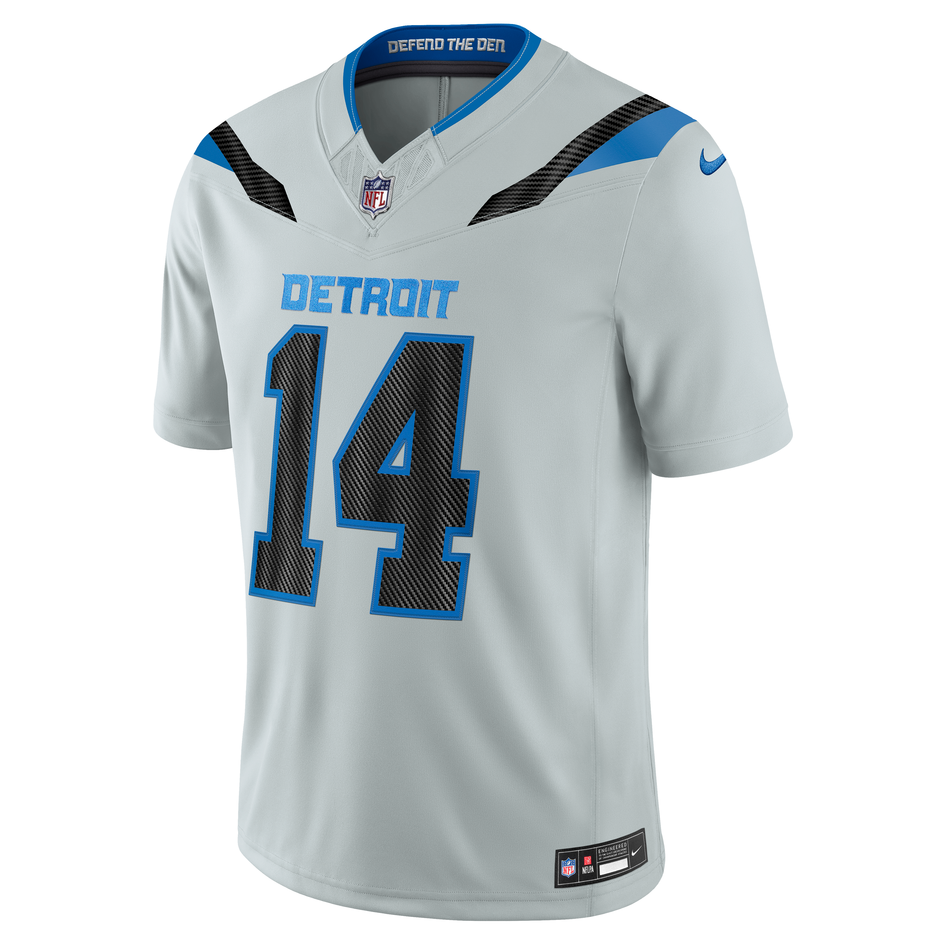 Men's Nike Amon-Ra St. Brown Silver Detroit Lions 2026 Rivalries Collection Stitched Limited Jersey