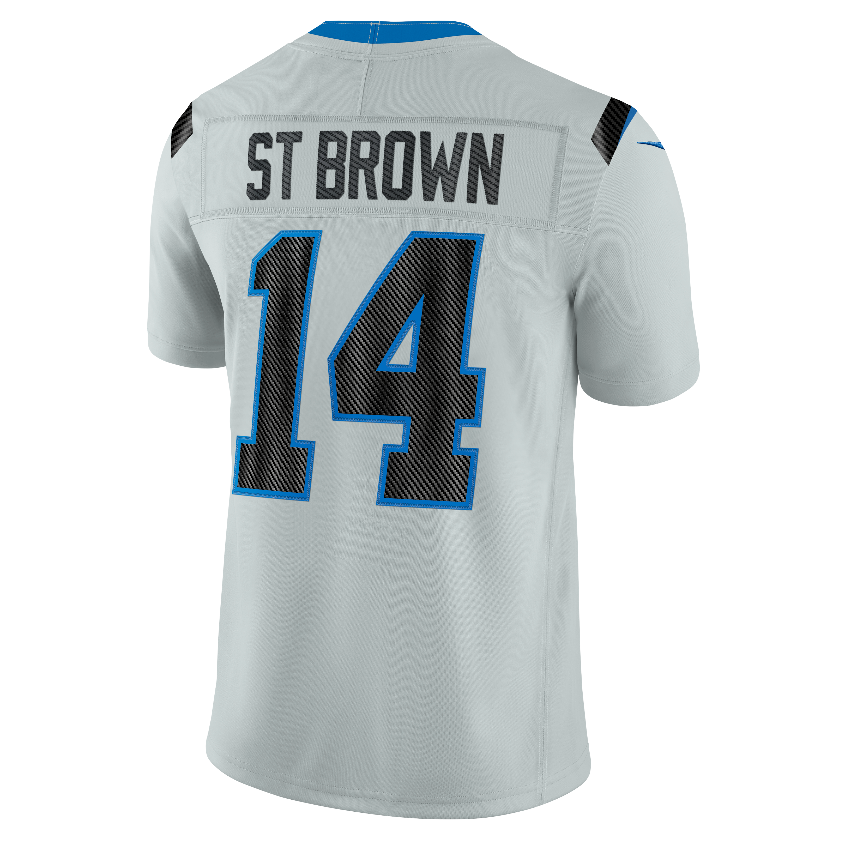 Men's Nike Amon-Ra St. Brown Silver Detroit Lions 2026 Rivalries Collection Stitched Limited Jersey