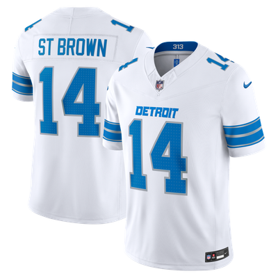 Amon-Ra St. Brown Detroit Lions Nike Vapor F.U.S.E. Stitched Limited Jersey - White