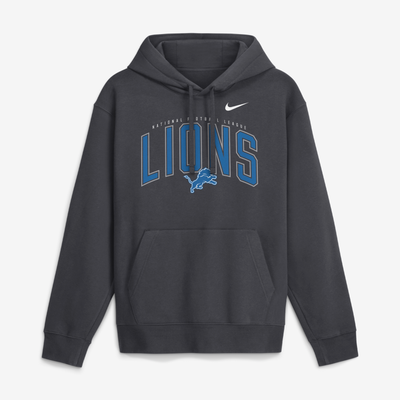 Sweat à capuche polaire Nike Detroit Lions Expect Victory Club - Anthracite