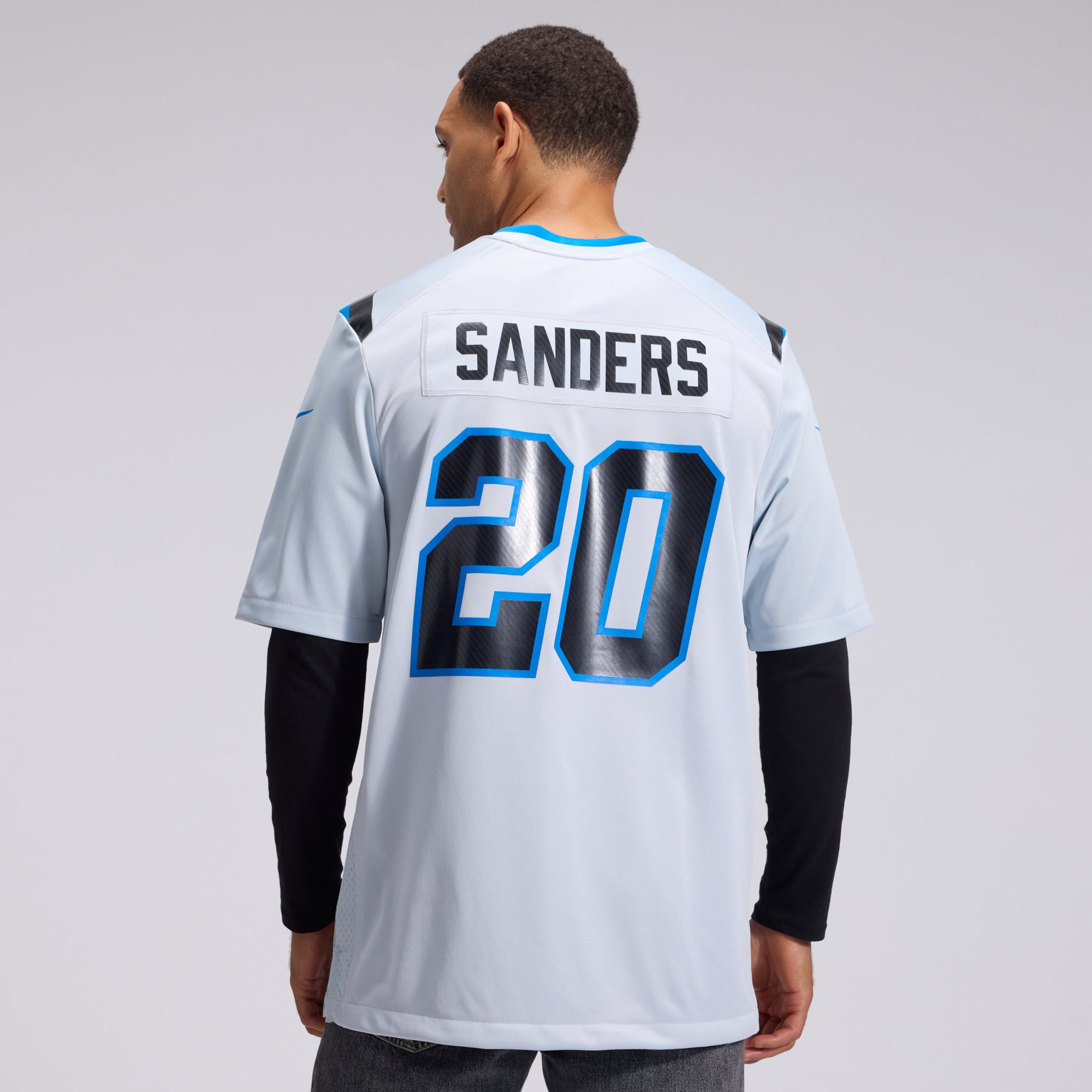 Maillot de match Nike Barry Sanders argenté Detroit Lions Collection Rivalités 2026 pour homme