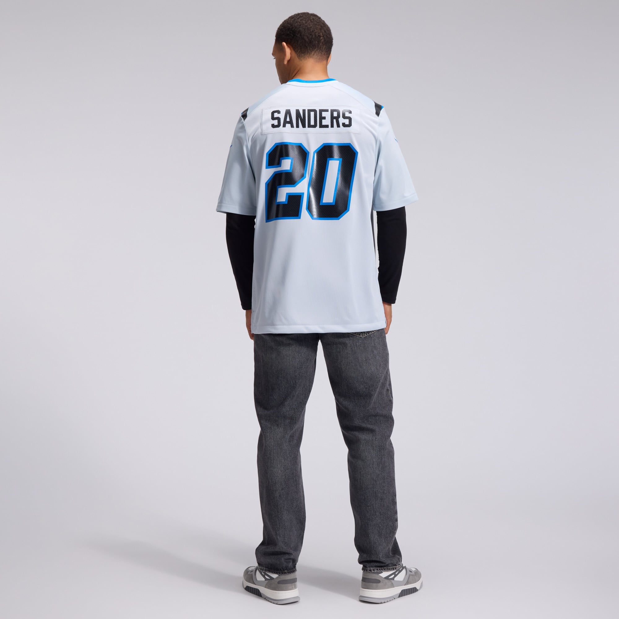 Maillot de match Nike Barry Sanders argenté Detroit Lions Collection Rivalités 2026 pour homme