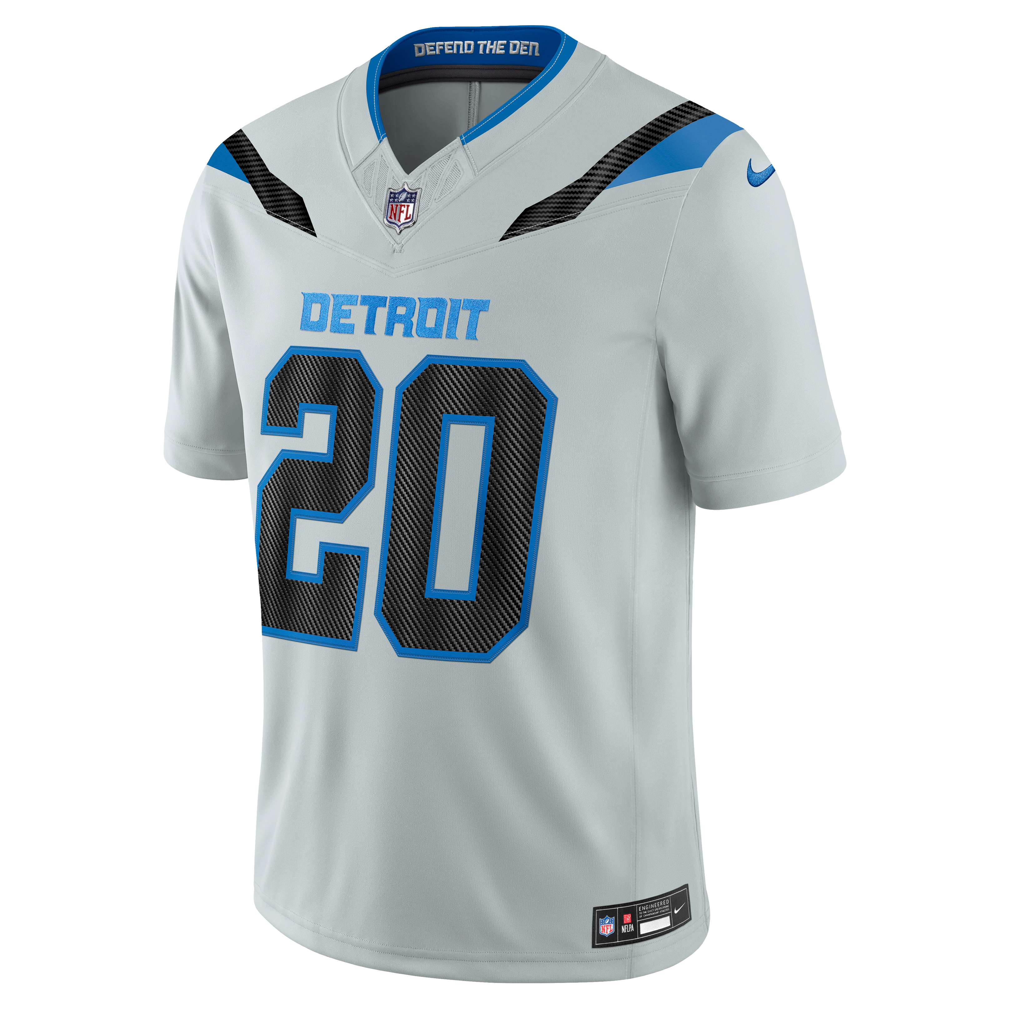 Maillot Nike Barry Sanders argenté Detroit Lions Collection Rivalités 2026 pour homme, édition limitée cousue