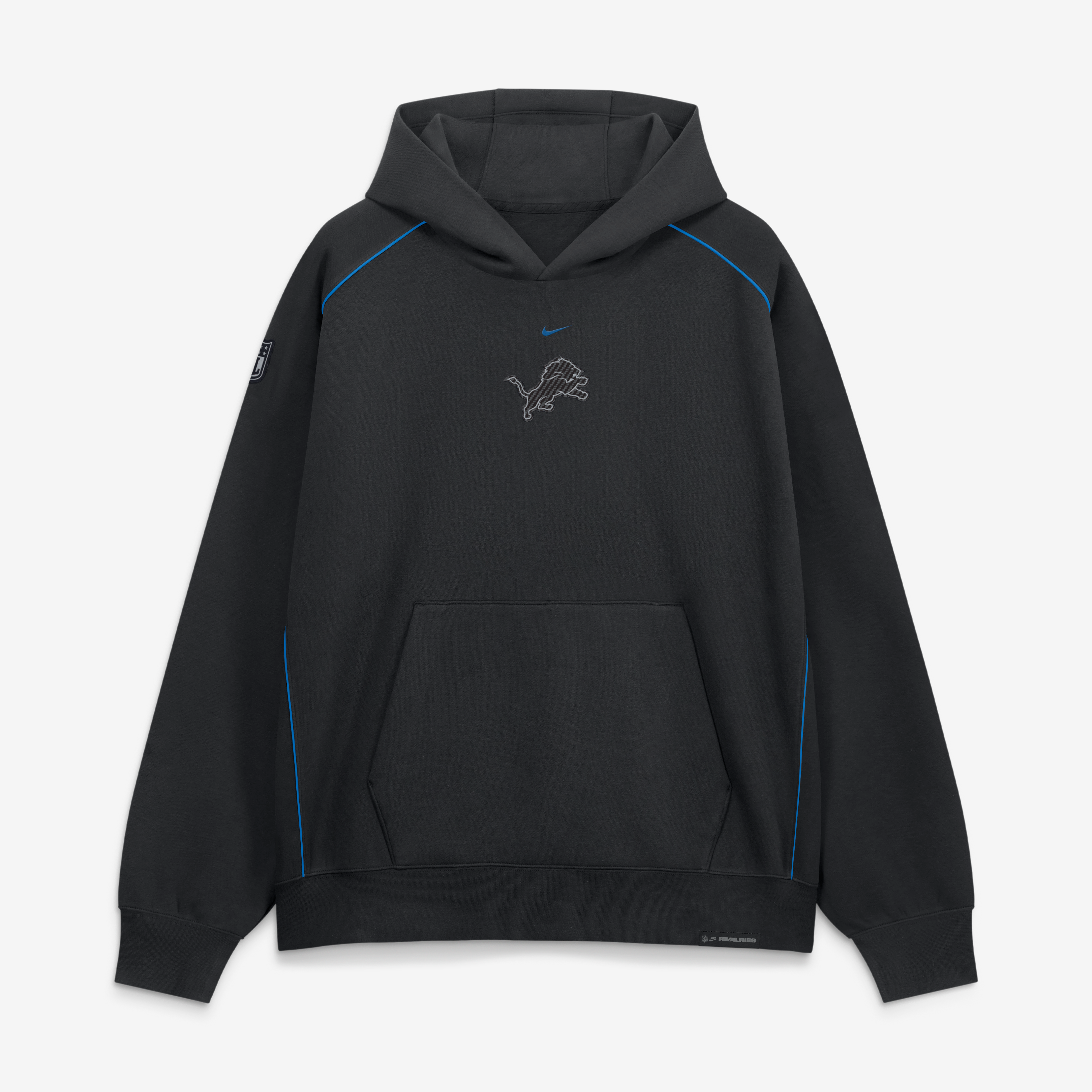 Sweat à capuche Nike Air Detroit Lions Rivalries Collection 2026 pour homme, noir