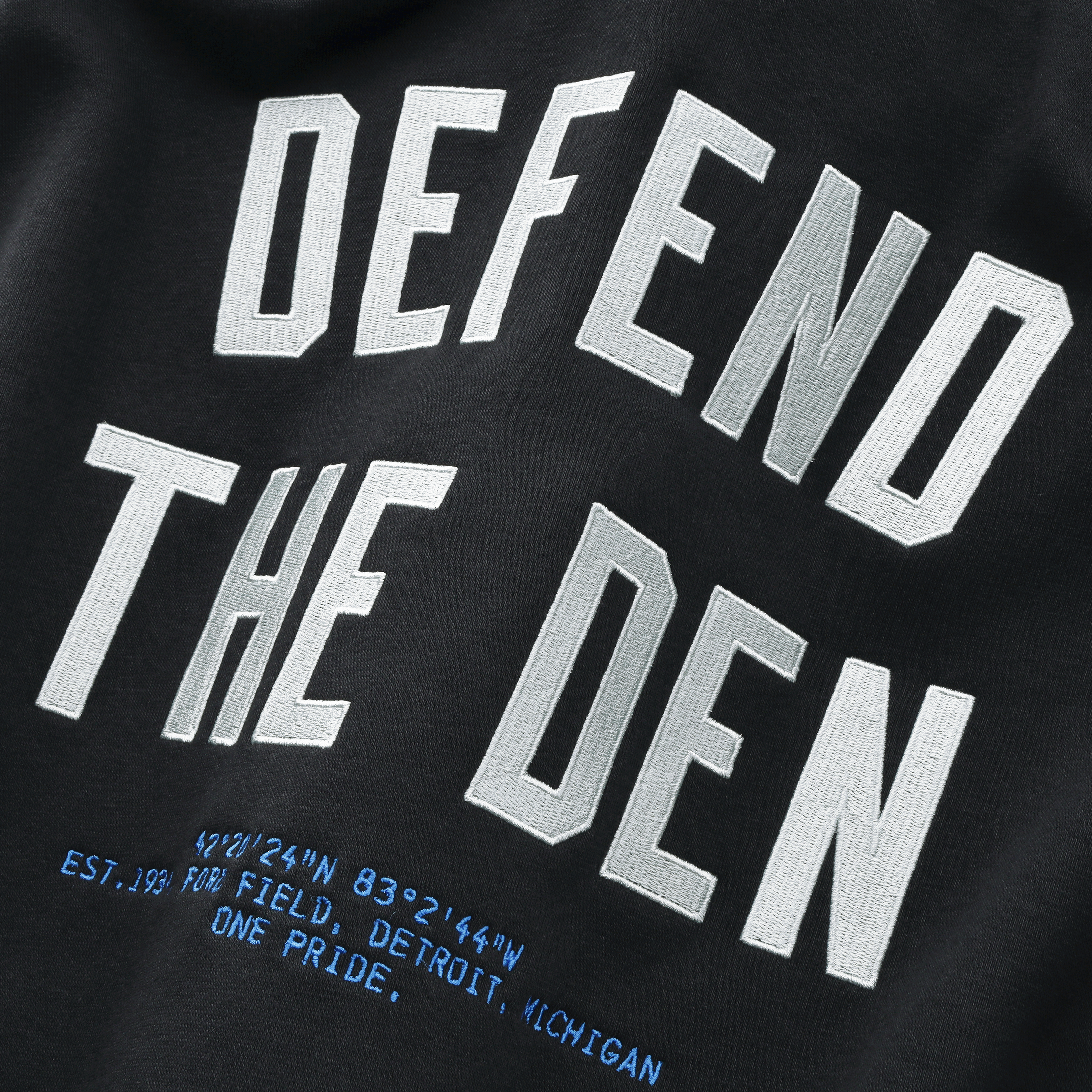 Sweat à capuche Nike Air Detroit Lions Rivalries Collection 2026 pour homme, noir