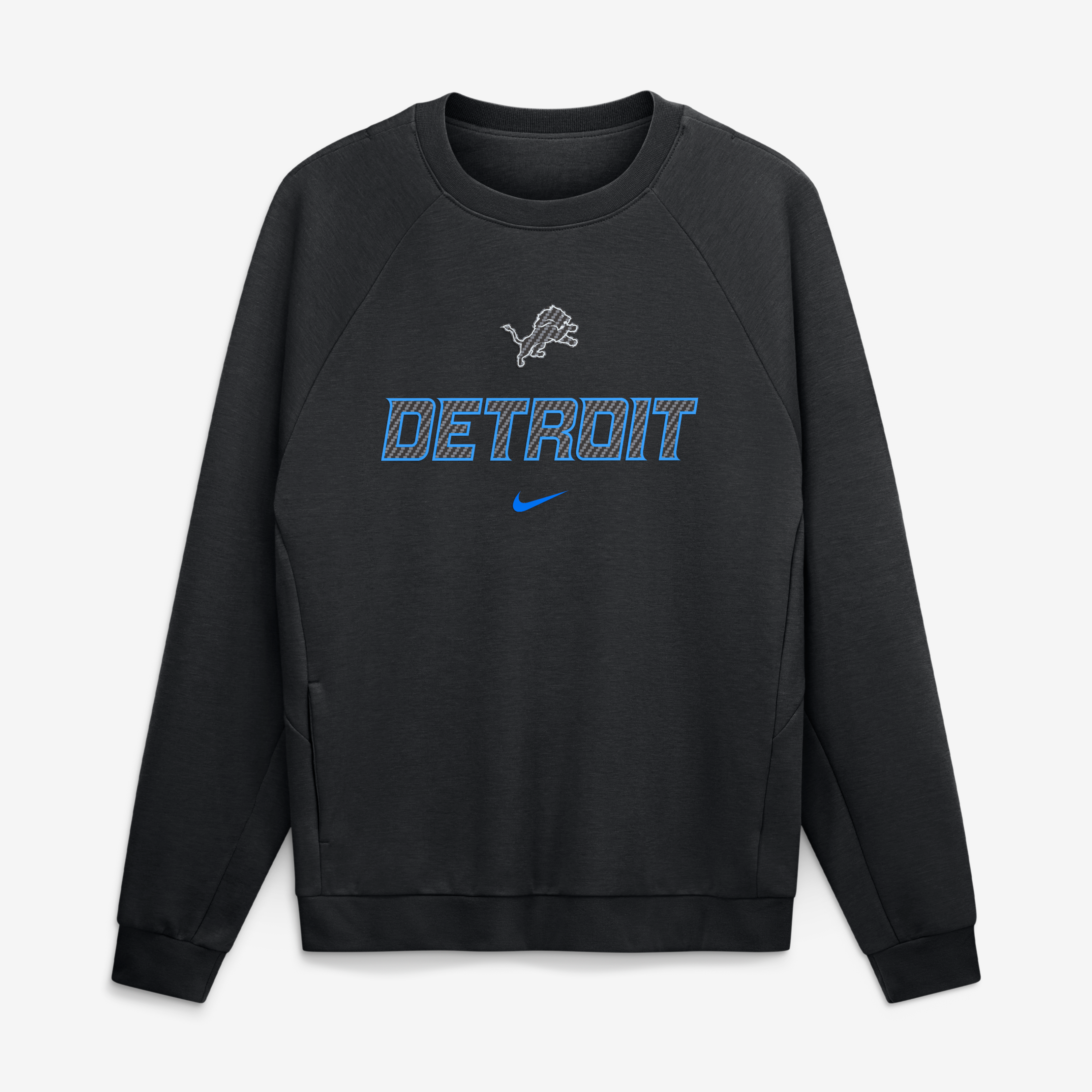 Sweat-shirt Nike Dri-FIT noir pour homme, collection Detroit Lions 2026 Rivalries