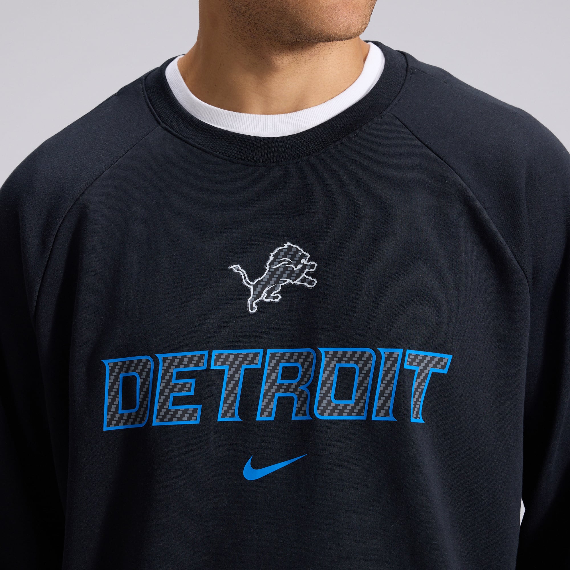 Sweat-shirt Nike Dri-FIT noir pour homme, collection Detroit Lions 2026 Rivalries