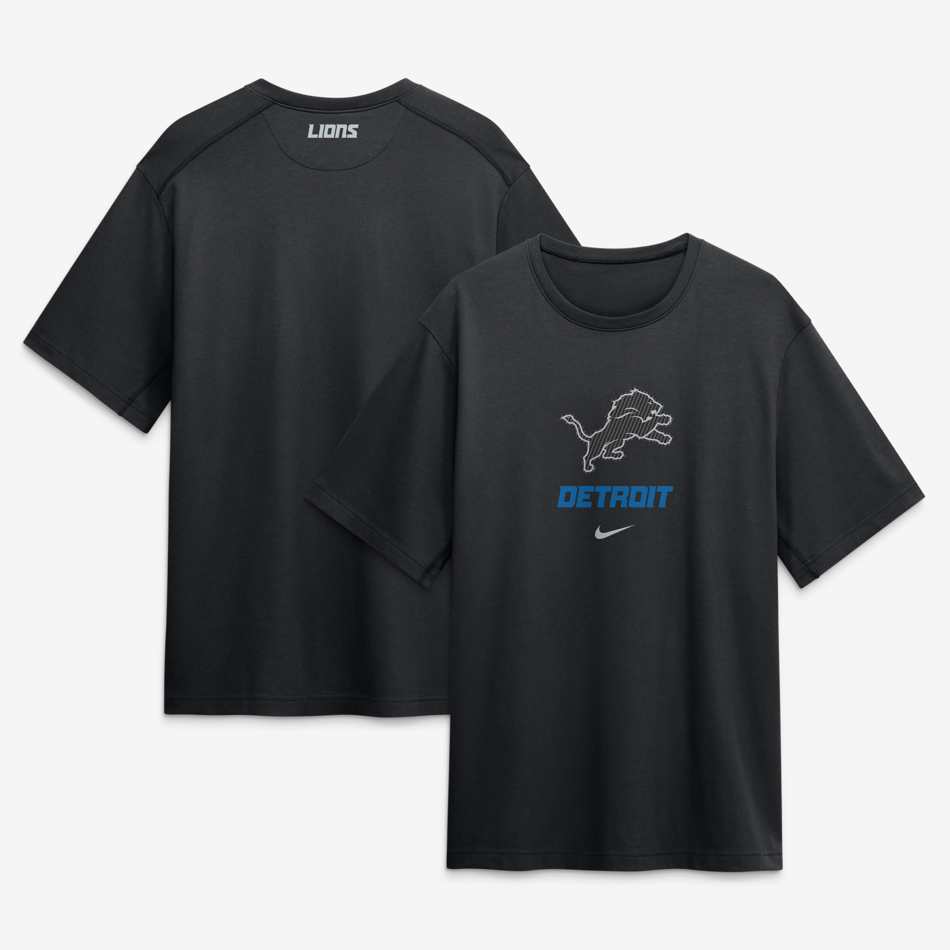 Men's Nike  Black Detroit Lions 2026 Rivalries Collection Dri-FIT T-Shirt