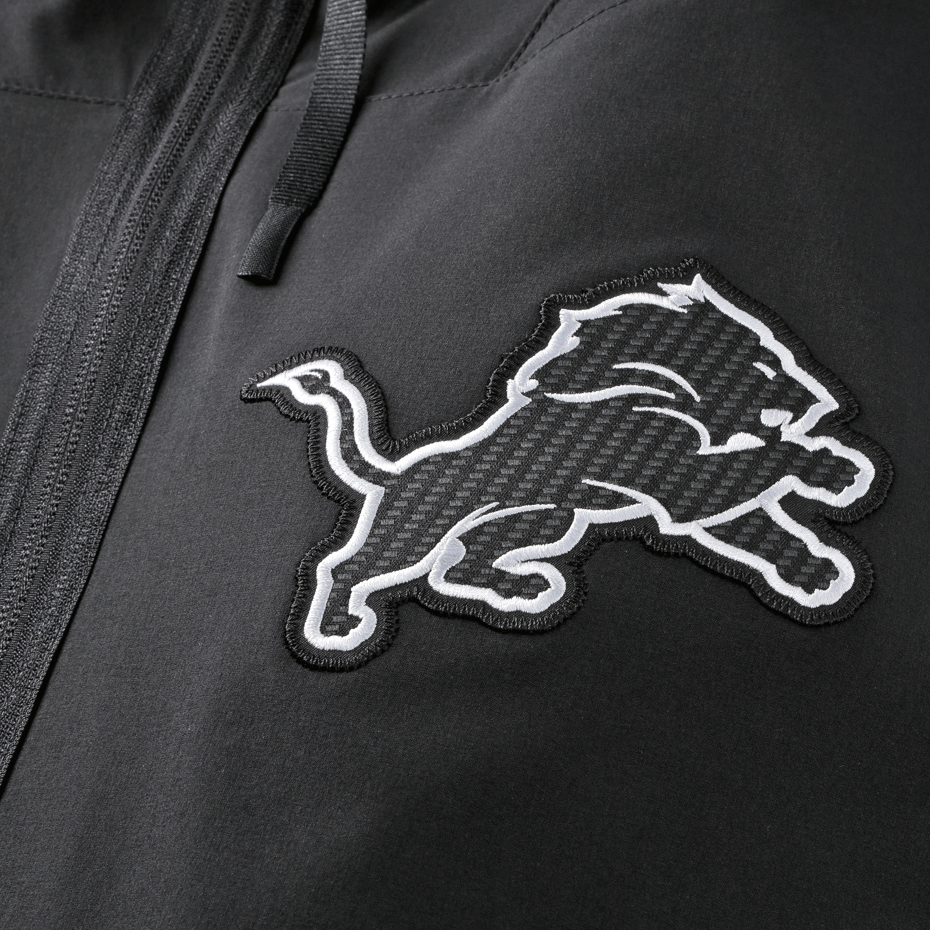 Men's Nike  Black Detroit Lions 2026 Rivalries Collection Sideline Anorak Half-Zip Jacket