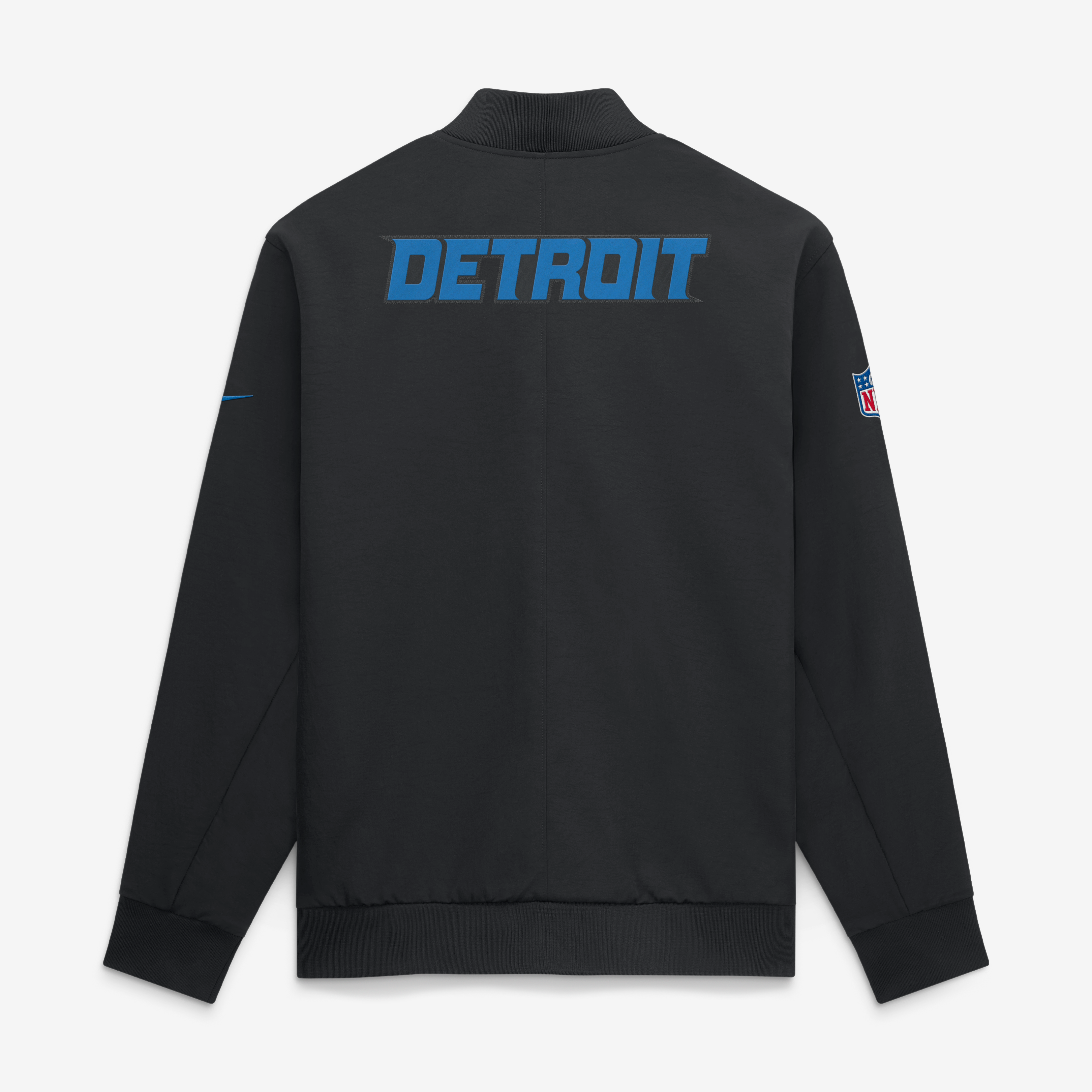 Veste bomber Nike Sideline Collection Rivalries 2026 pour homme, noire, Detroit Lions