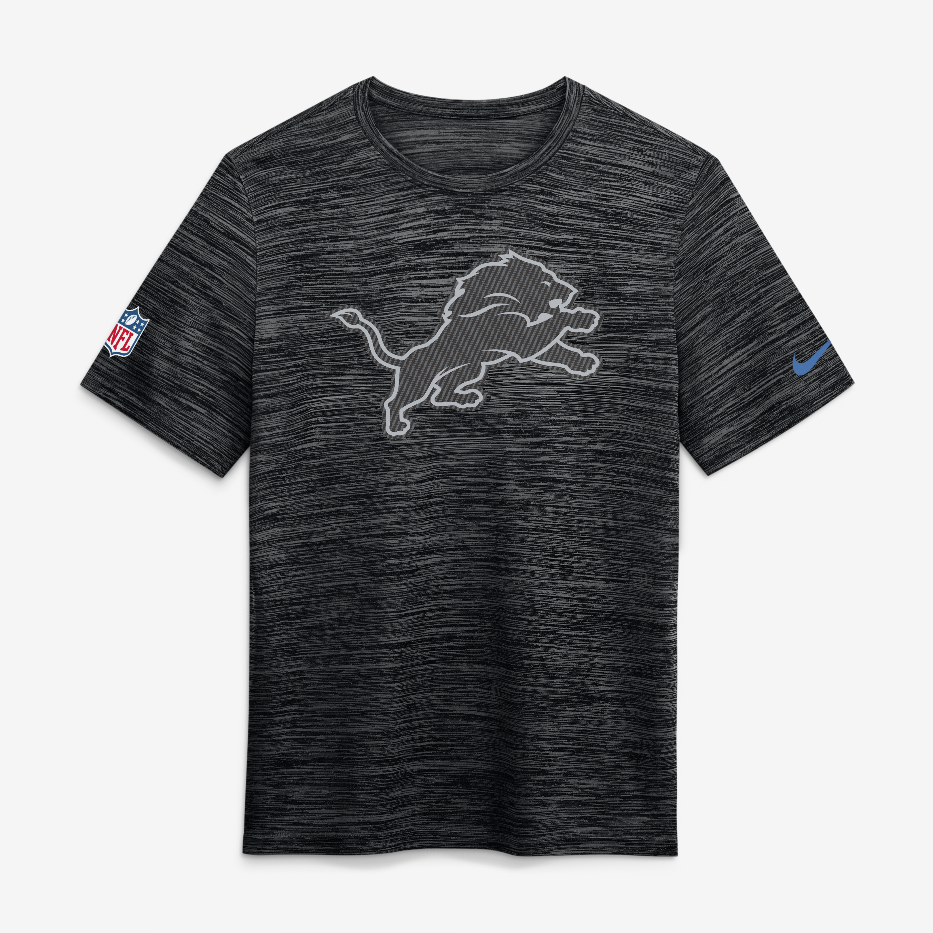 Men's Nike Black Detroit Lions 2026 Rivalries Collection Sideline Velocity T-Shirt