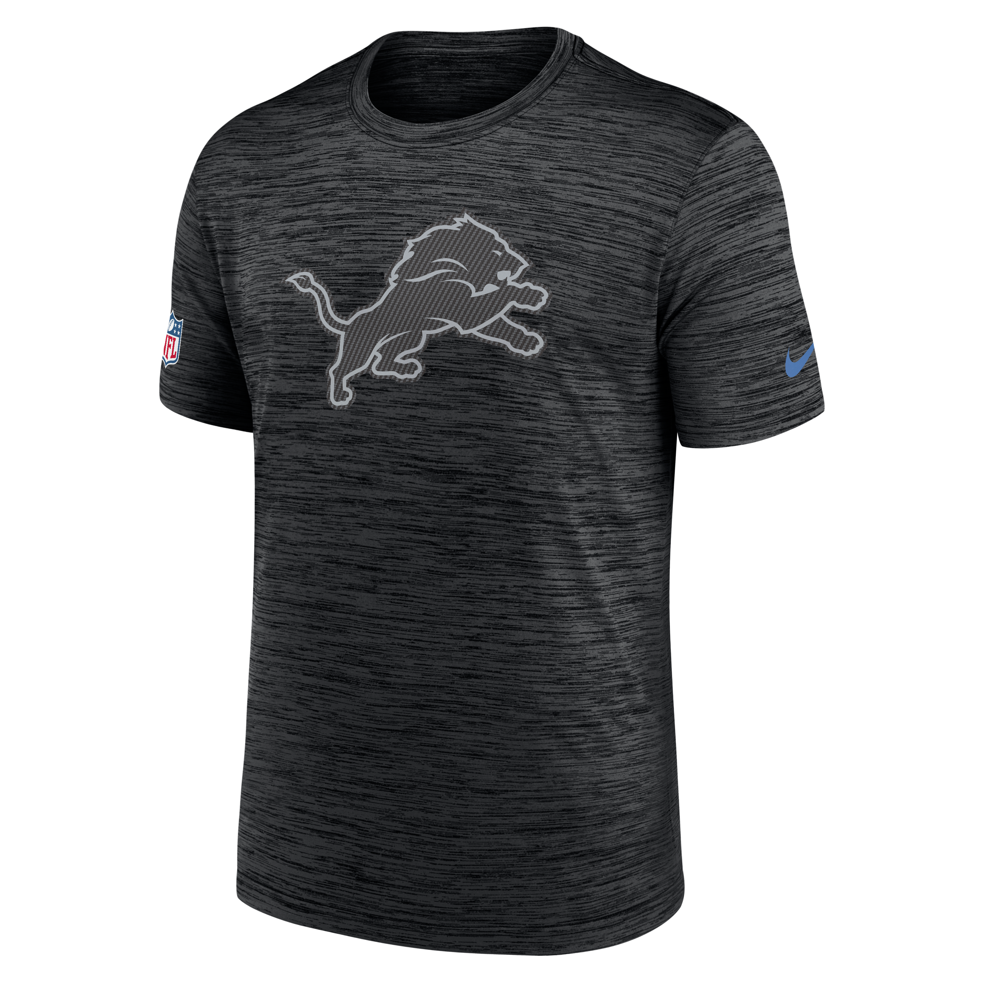 Men's Nike Black Detroit Lions 2026 Rivalries Collection Sideline Velocity T-Shirt