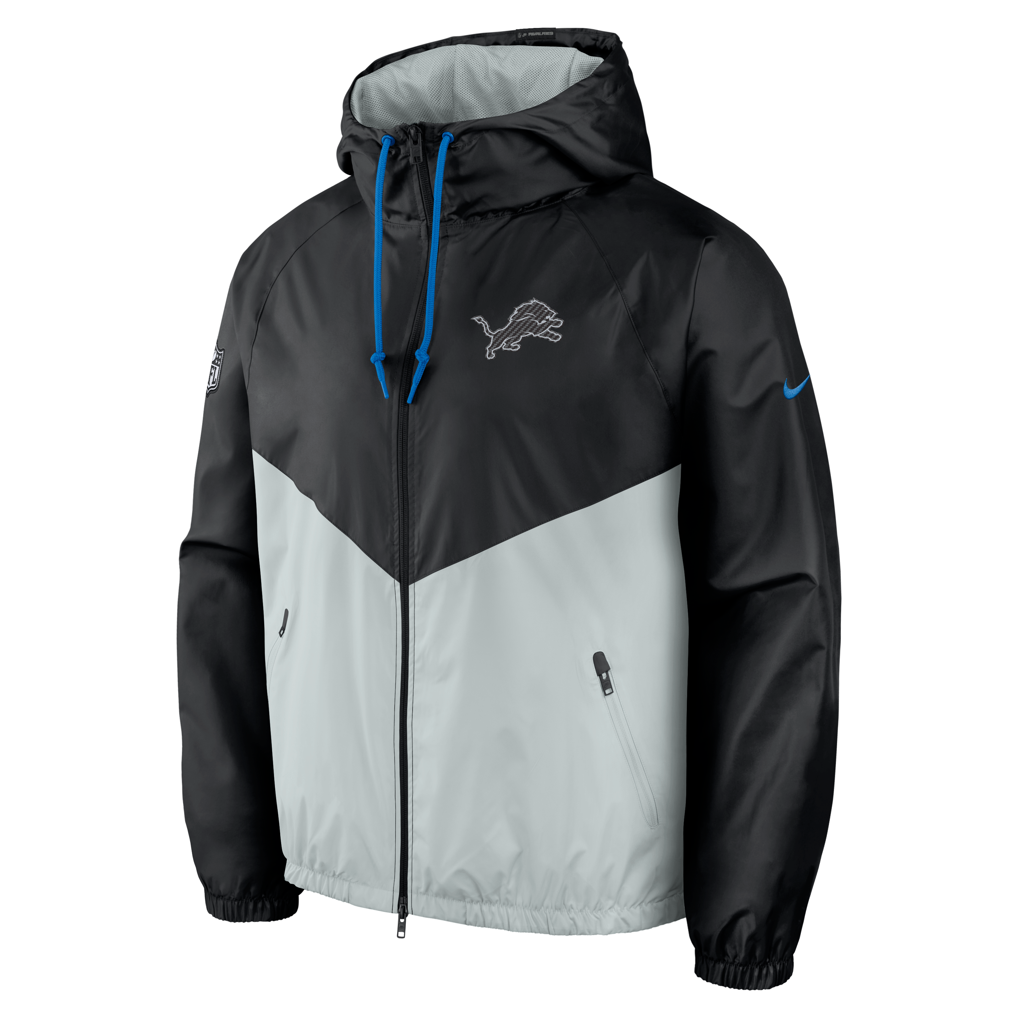 Veste coupe-vent zippée Nike Detroit Lions 2026 Rivalries Collection pour homme