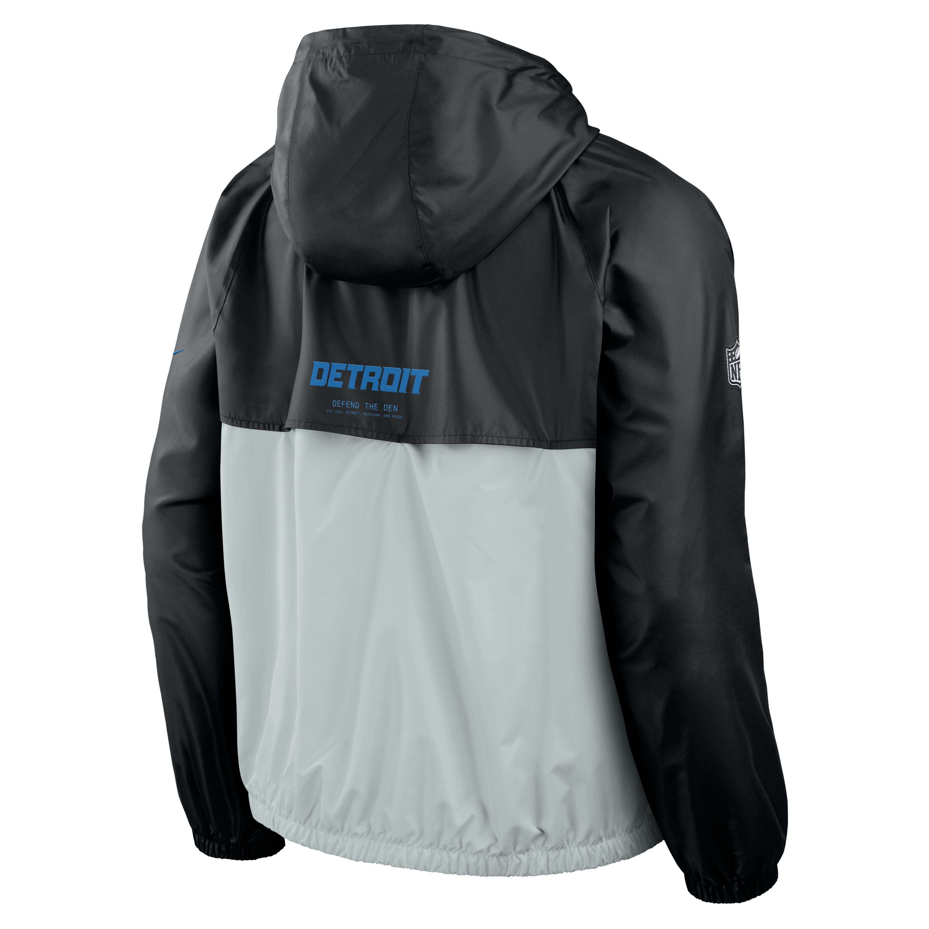 Veste coupe-vent zippée Nike Detroit Lions 2026 Rivalries Collection pour homme