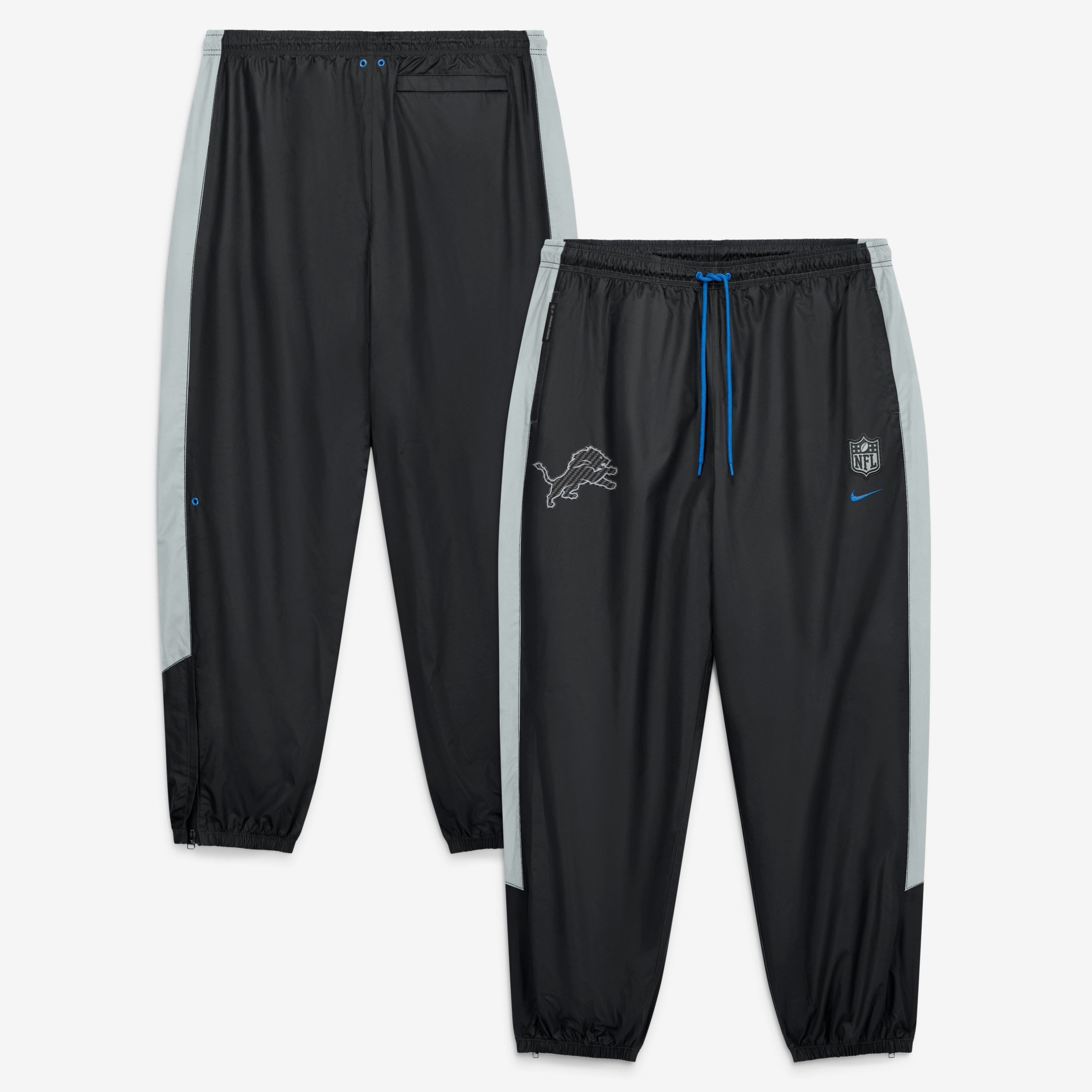 Pantalon coupe-vent Nike Detroit Lions Collection 2026 Rivalries pour homme, noir