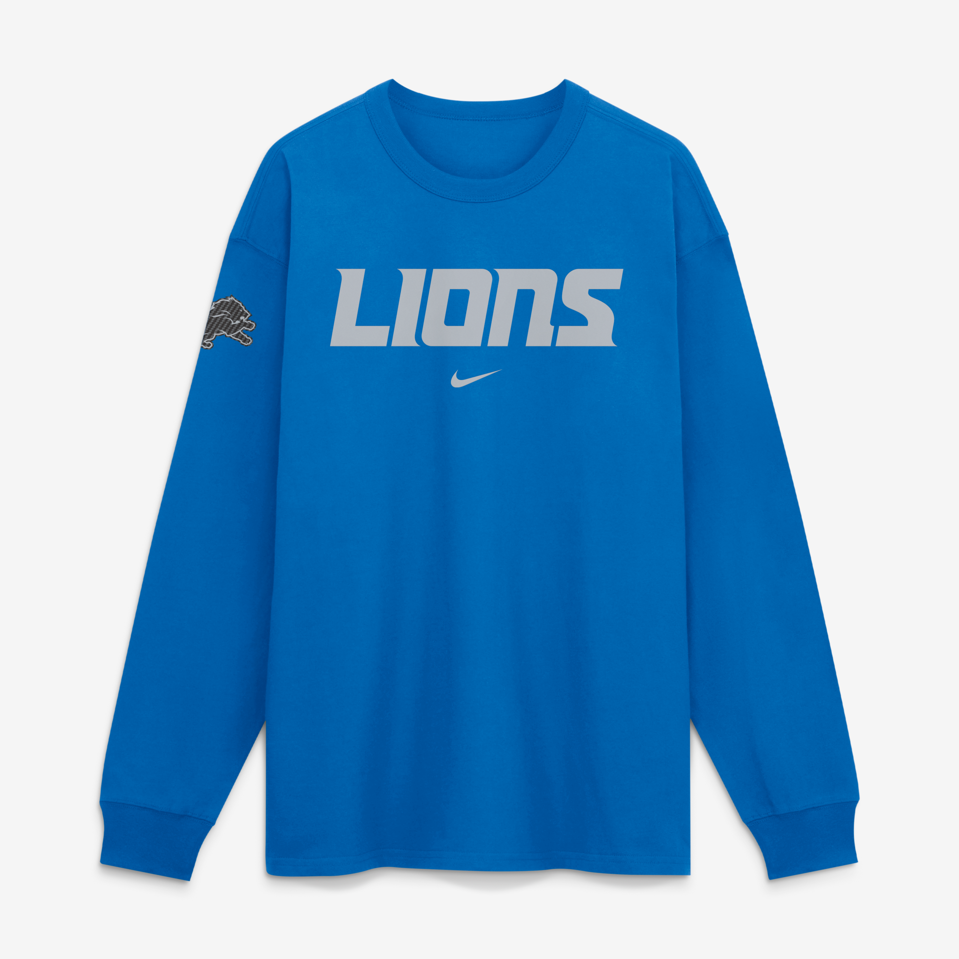 T-shirt à manches longues Nike Max90 bleu Detroit Lions Collection 2026 Rivalries pour homme