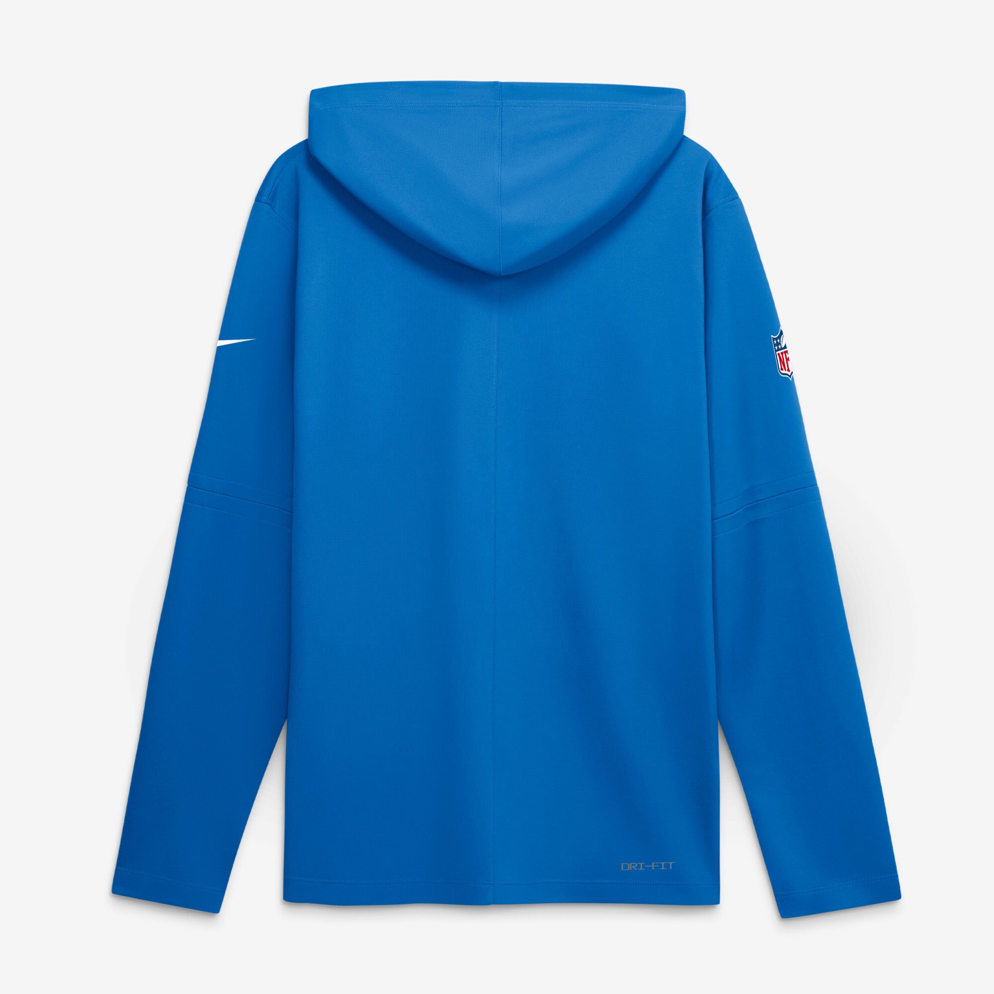 Men's Nike Blue Detroit Lions Big & Tall Sideline Game On Lightweight Hooded Long Sleeve Dri-FIT Top