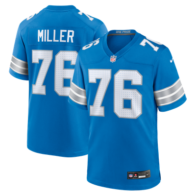 Blake Miller Detroit Lions Nike Team Game Jersey - Blue
