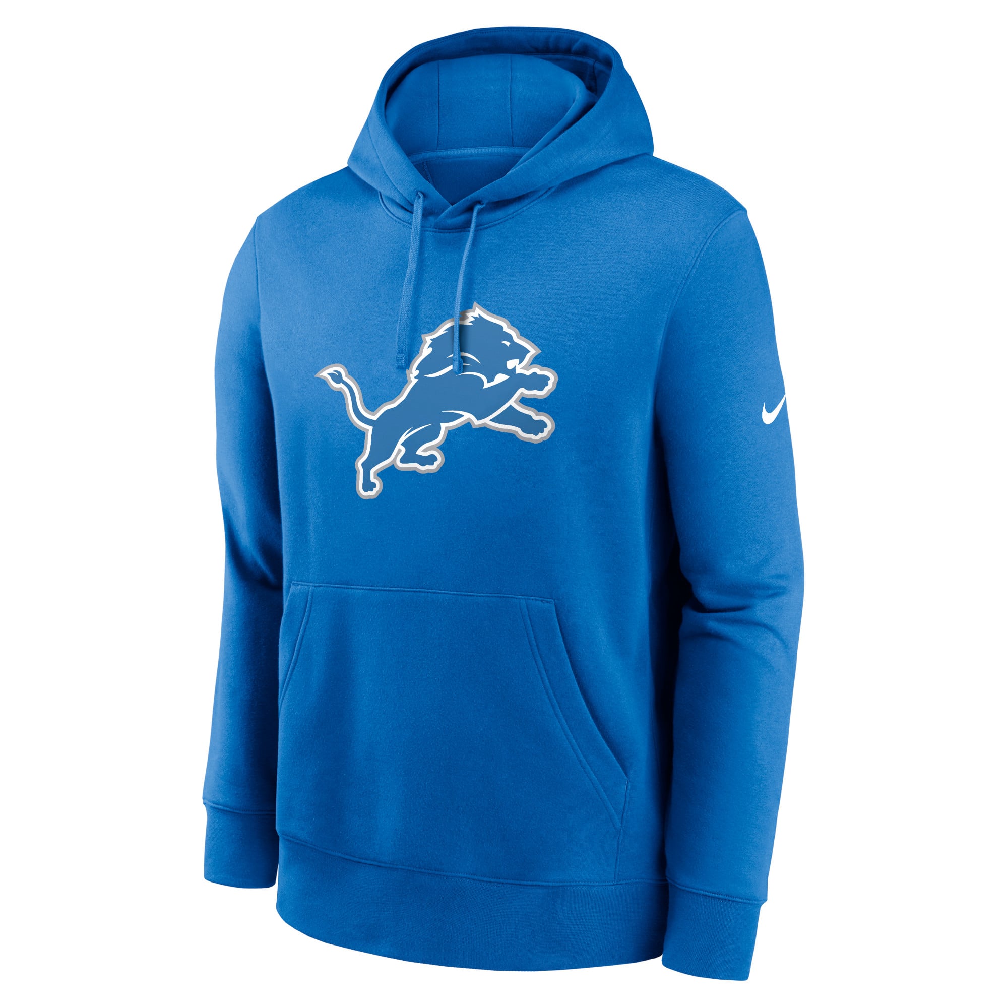 Men's Nike Blue Detroit Lions Club Fleece Pullover Hoodie