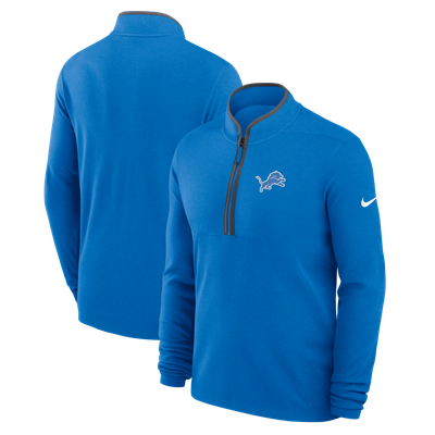 Detroit Lions Nike Dri-FIT Victory Half-Zip Pullover - Blue