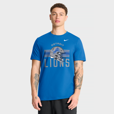 Detroit Lions Nike Essential Logo T-Shirt - Blue
