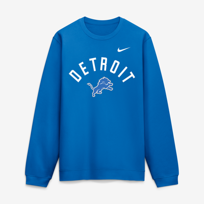 Sweat-shirt Nike Primetime Club des Lions de Détroit - Bleu