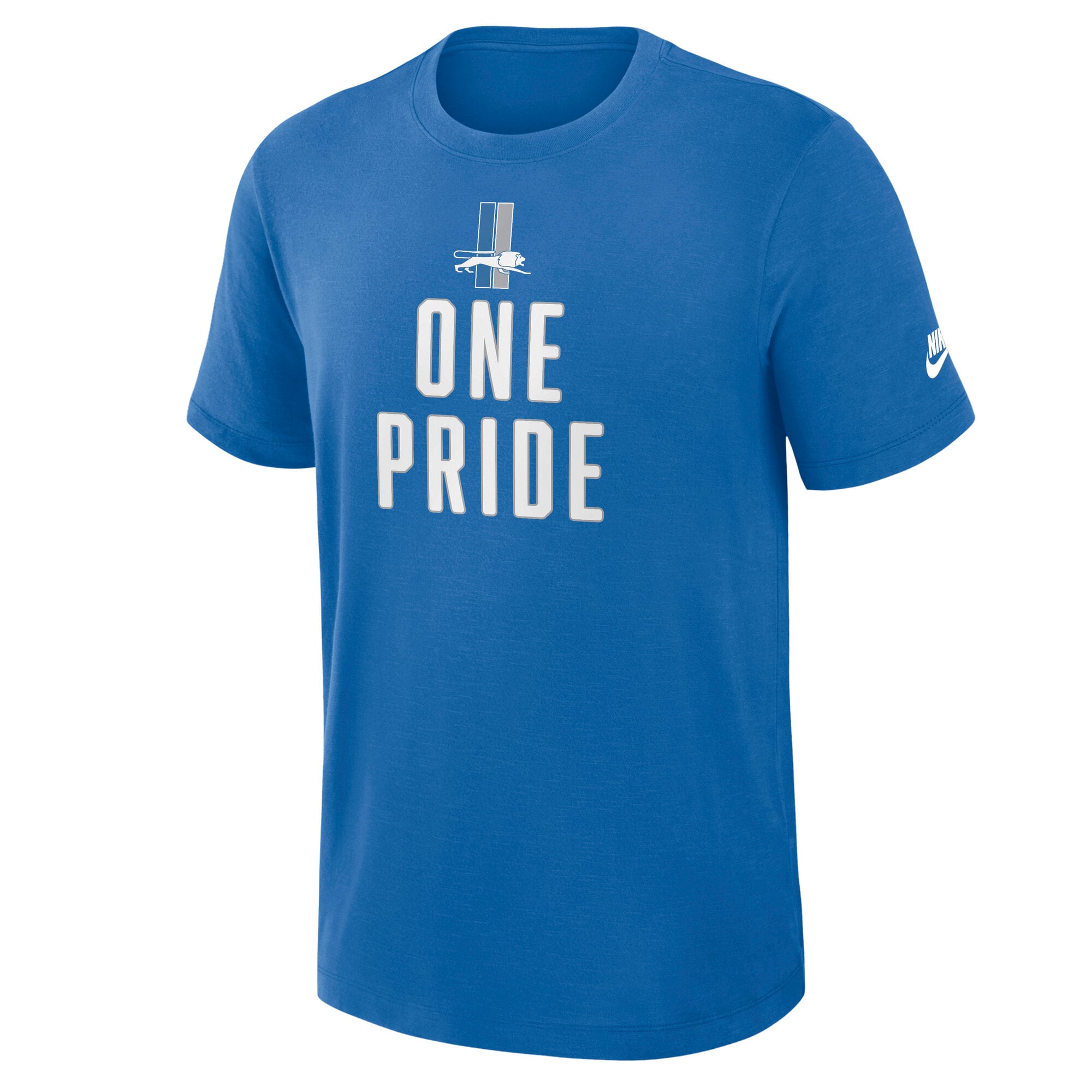 Men's Nike Blue Detroit Lions Rewind Slub T-Shirt