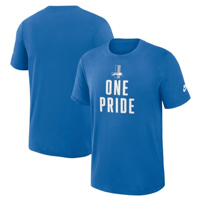 Detroit Lions Nike Rewind Slub T-Shirt - Blue