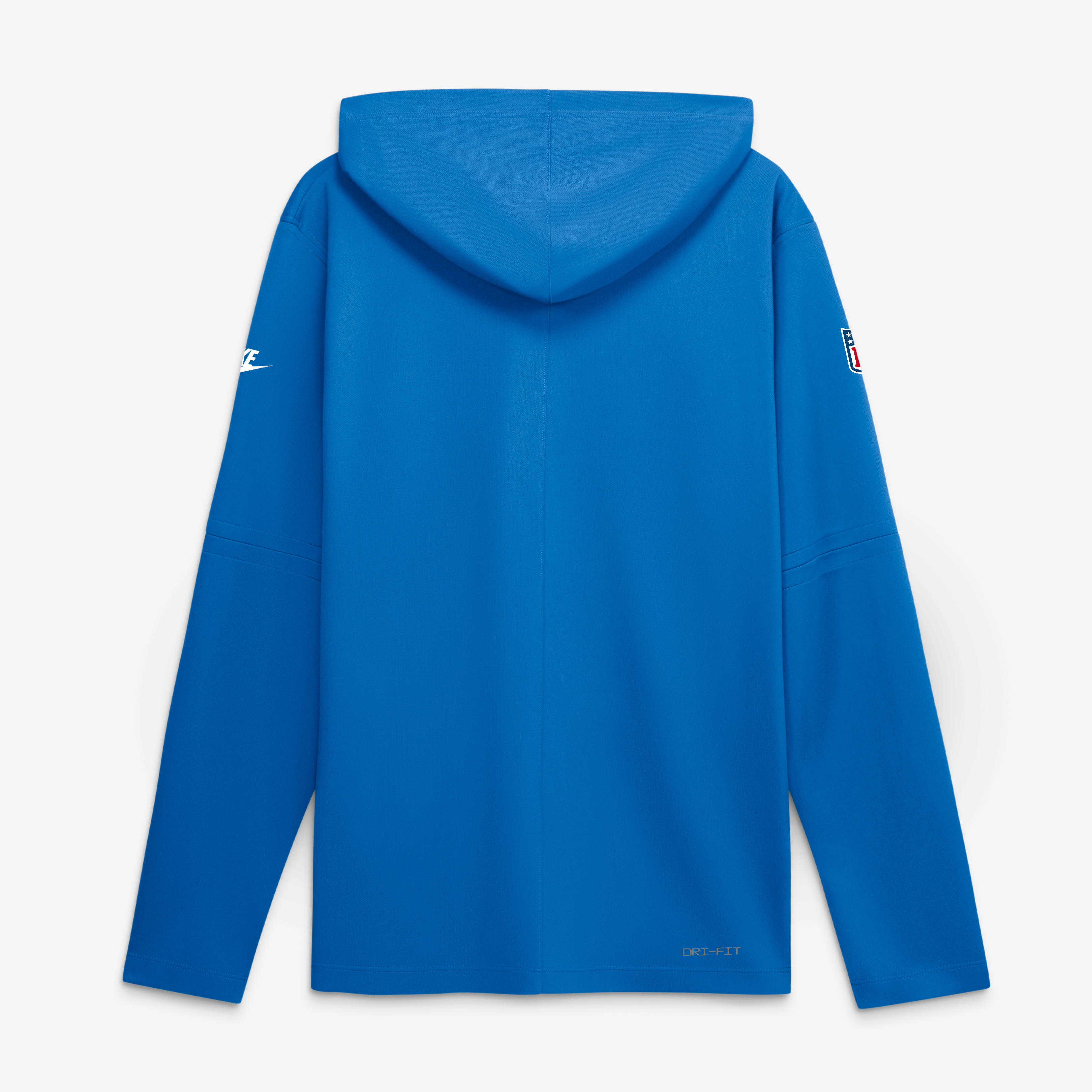 Men's Nike Blue Detroit Lions Sideline Alternate Lightweight Long Sleeve Hooded Dri-FIT T-Shirt