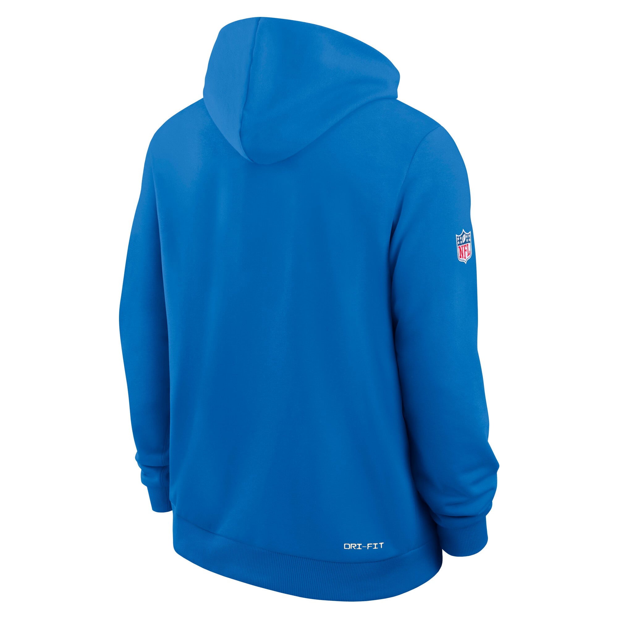 Men's Nike Blue Detroit Lions Sideline Standard Issue Quarterback Scramble Dri-FIT Full-Zip Hoodie