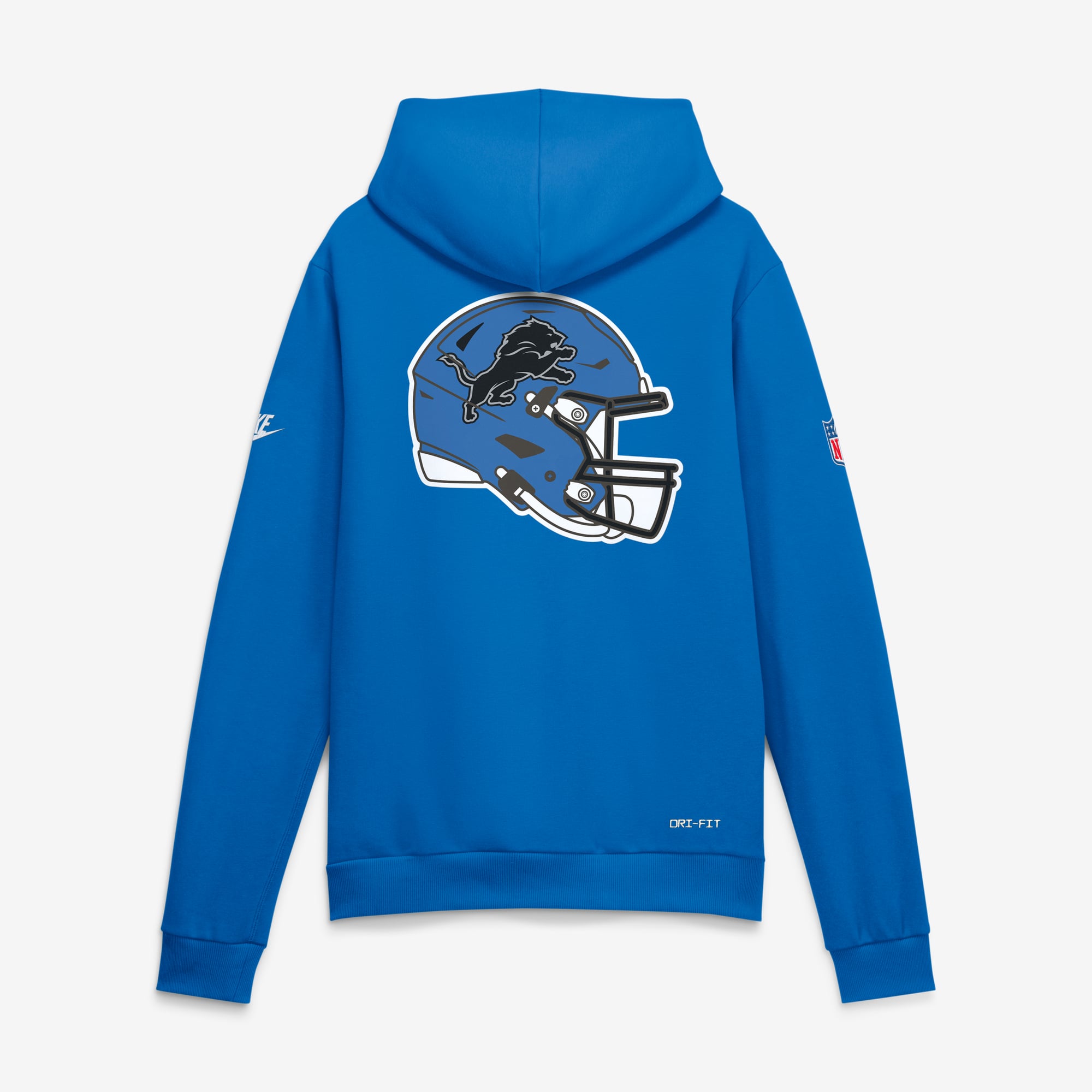 Men's Nike Blue Detroit Lions Standard Issue Replay Officials Alternate Dri-FIT Hoodie