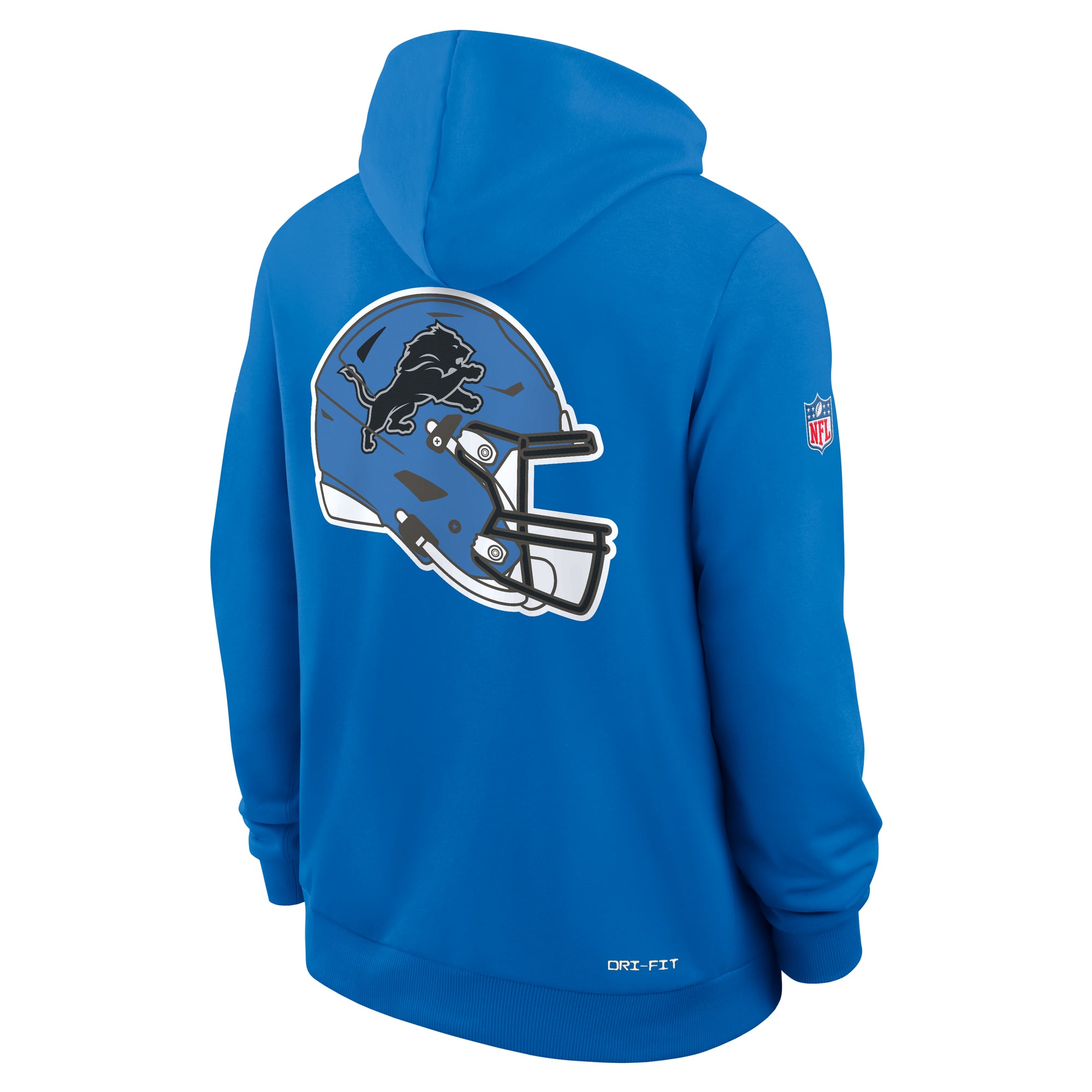 Men's Nike Blue Detroit Lions Standard Issue Replay Officials Alternate Dri-FIT Hoodie