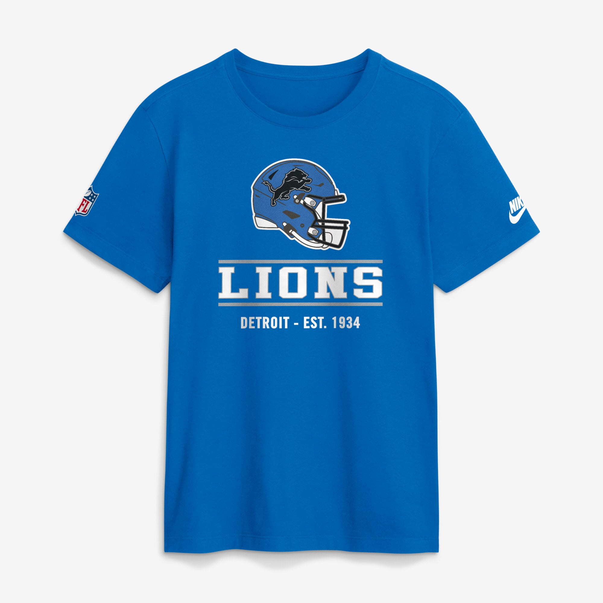 Men's Nike Blue Detroit Lions Tall Sideline Final Sprint Dri-FIT T-Shirt