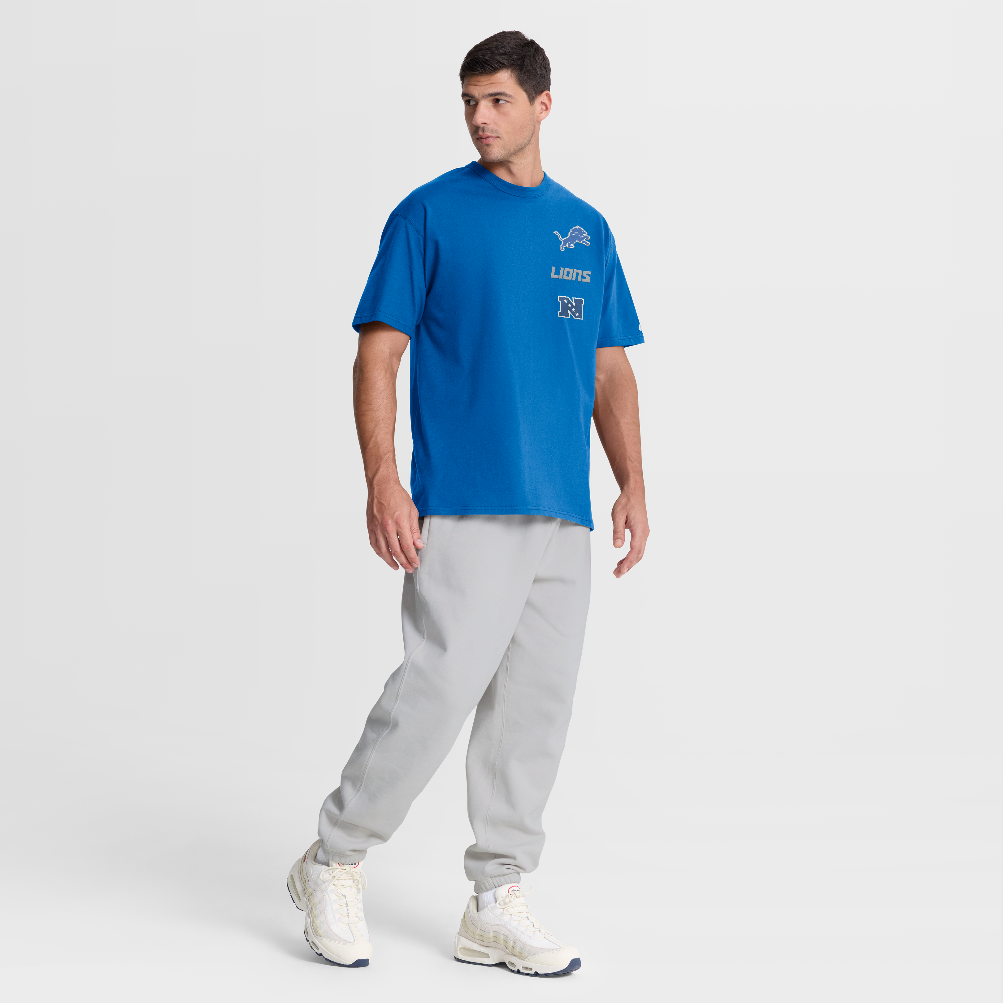 Men's Nike Blue Detroit Lions The Forward Heavyweight Max90 T-Shirt