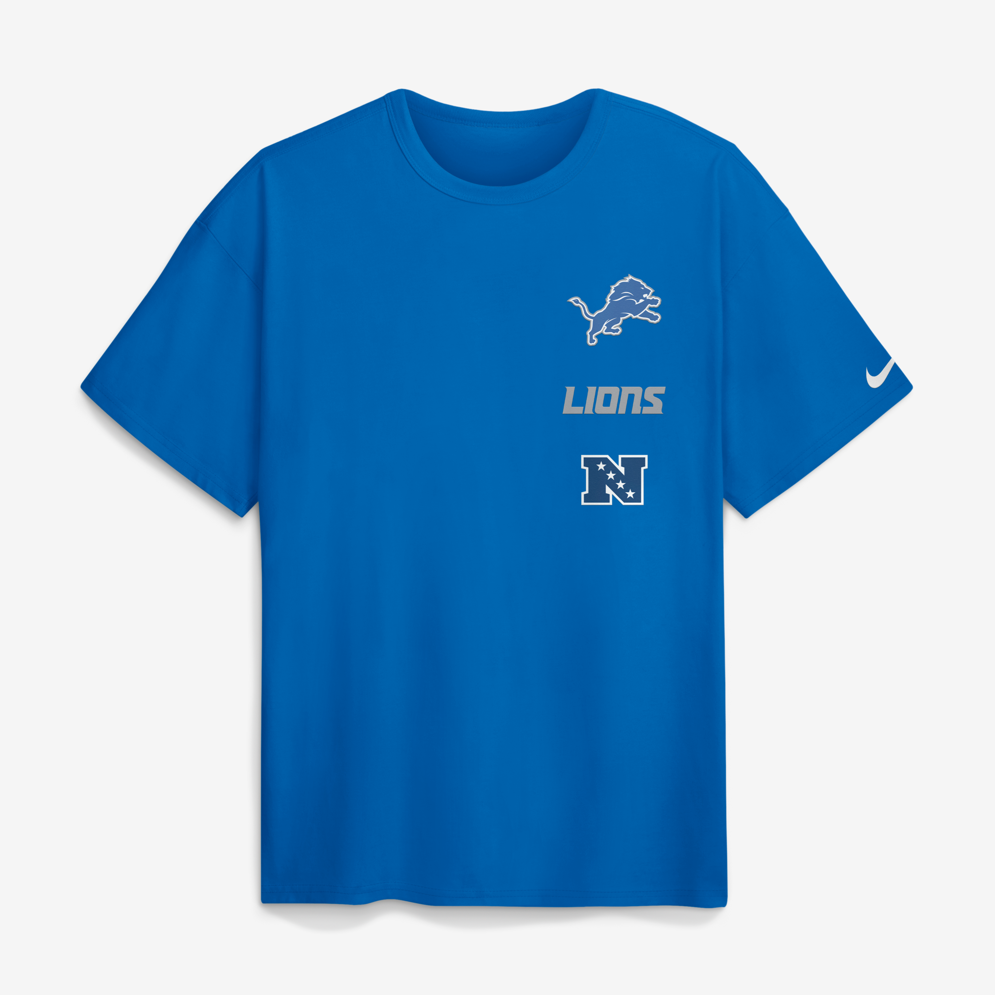 Men's Nike Blue Detroit Lions The Forward Heavyweight Max90 T-Shirt