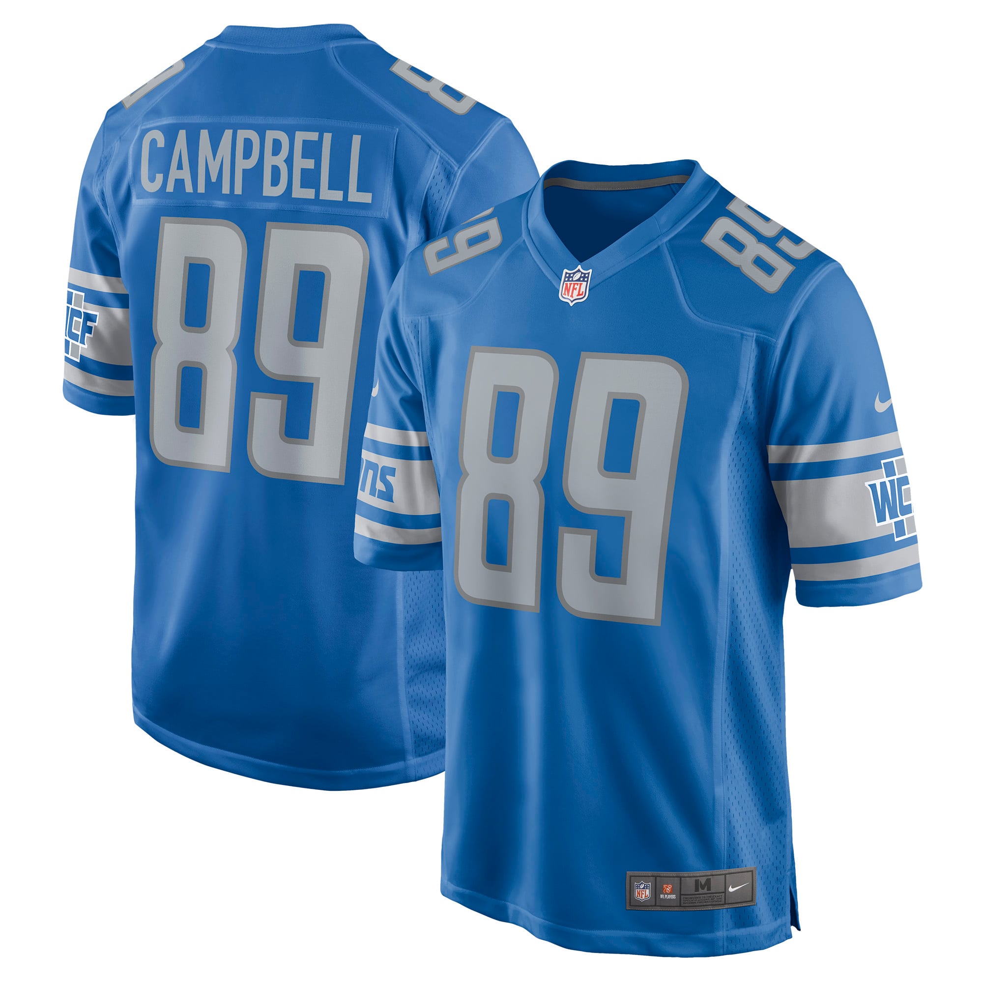 Custom Sewn Dan Campbell Detroit Lions Jersey – Unsigned | Stitched Blue Jersey | Men’s M, L, XL, 2XL